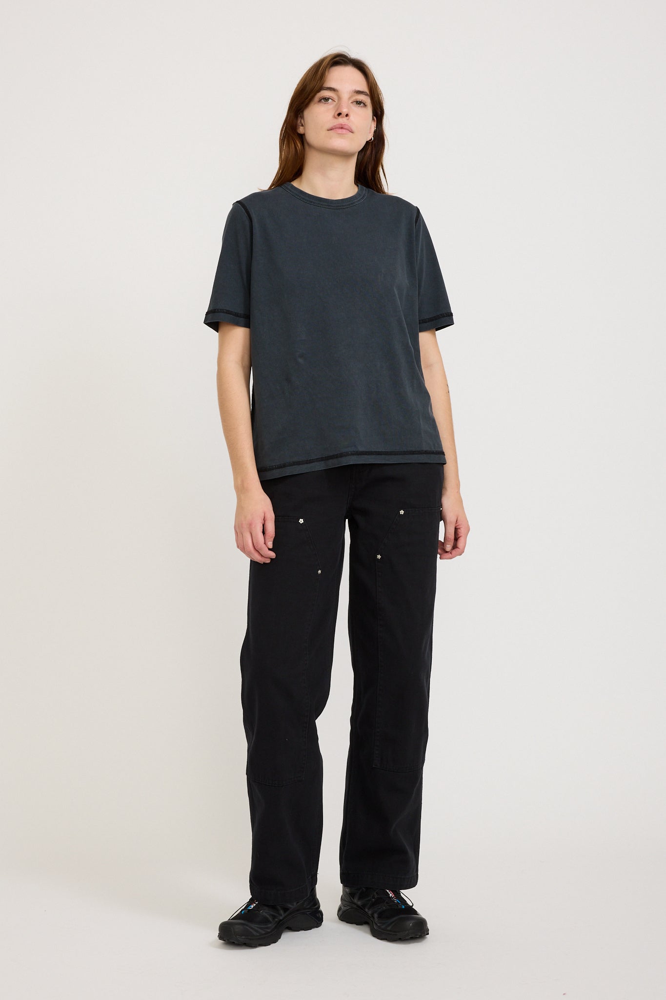Larriet | Womens Double Knee Carpenter Pant Used Black | Maplestore
