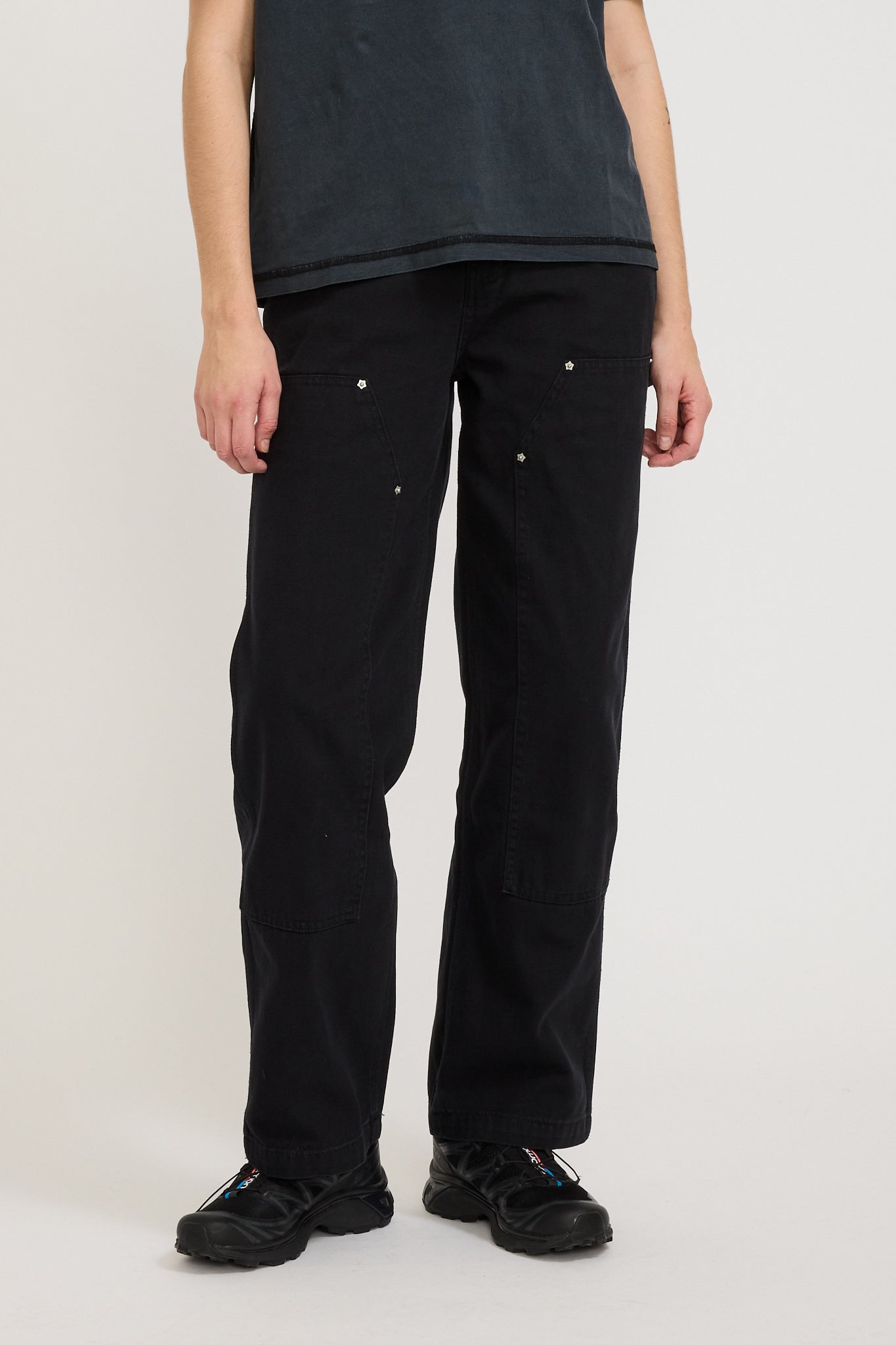 Larriet | Womens Double Knee Carpenter Pant Used Black | Maplestore