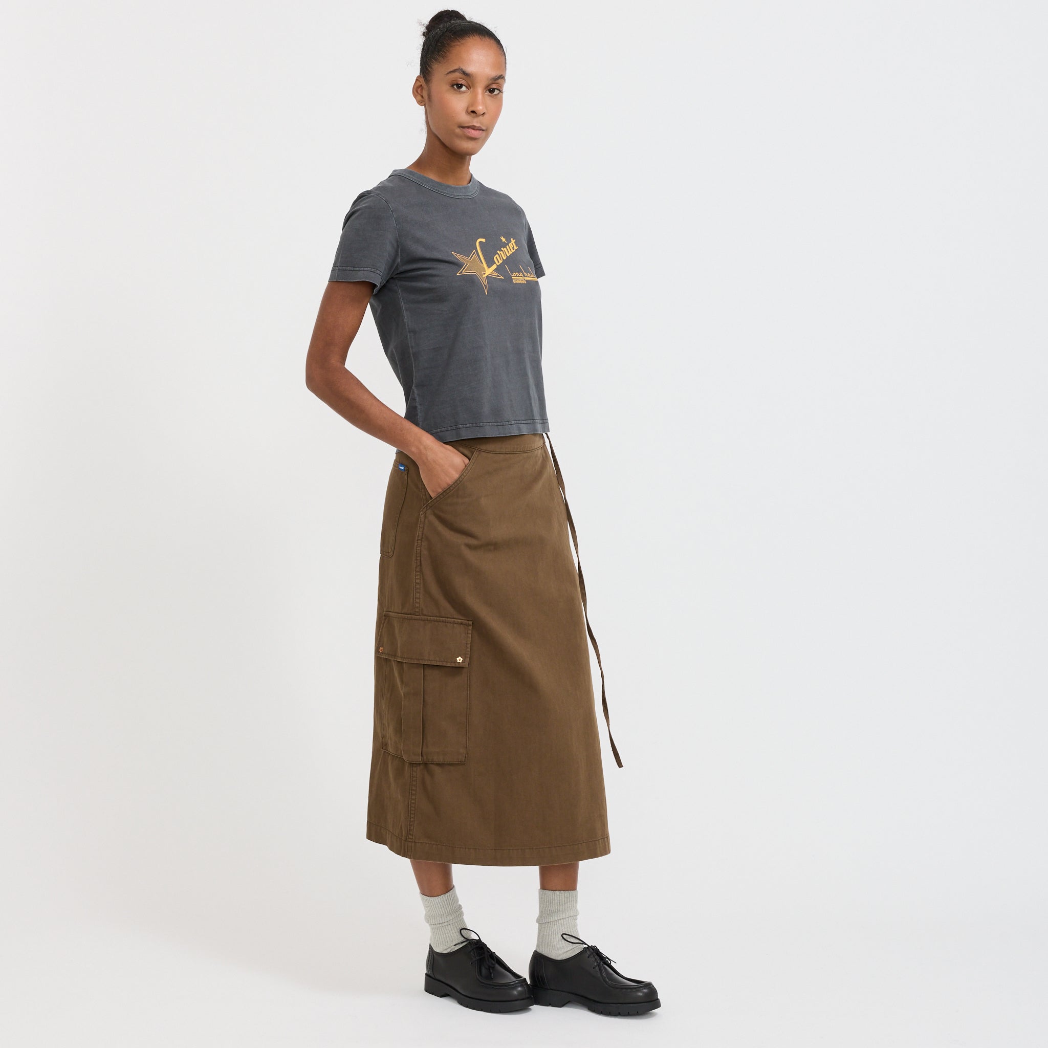 Womens Haul Tee Used Black