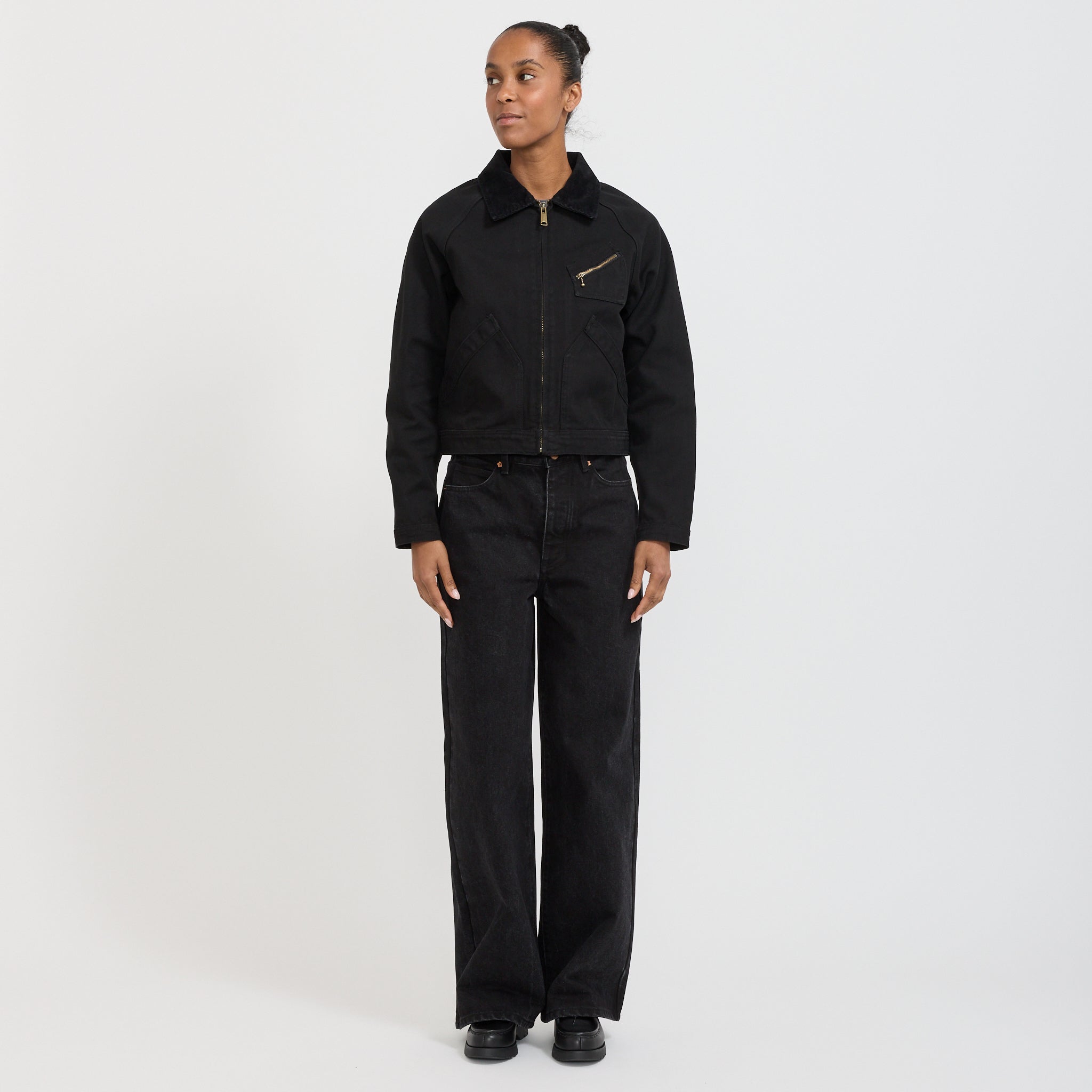 Larriet | Womens Ranch Jacket Used Black | Maplestore
