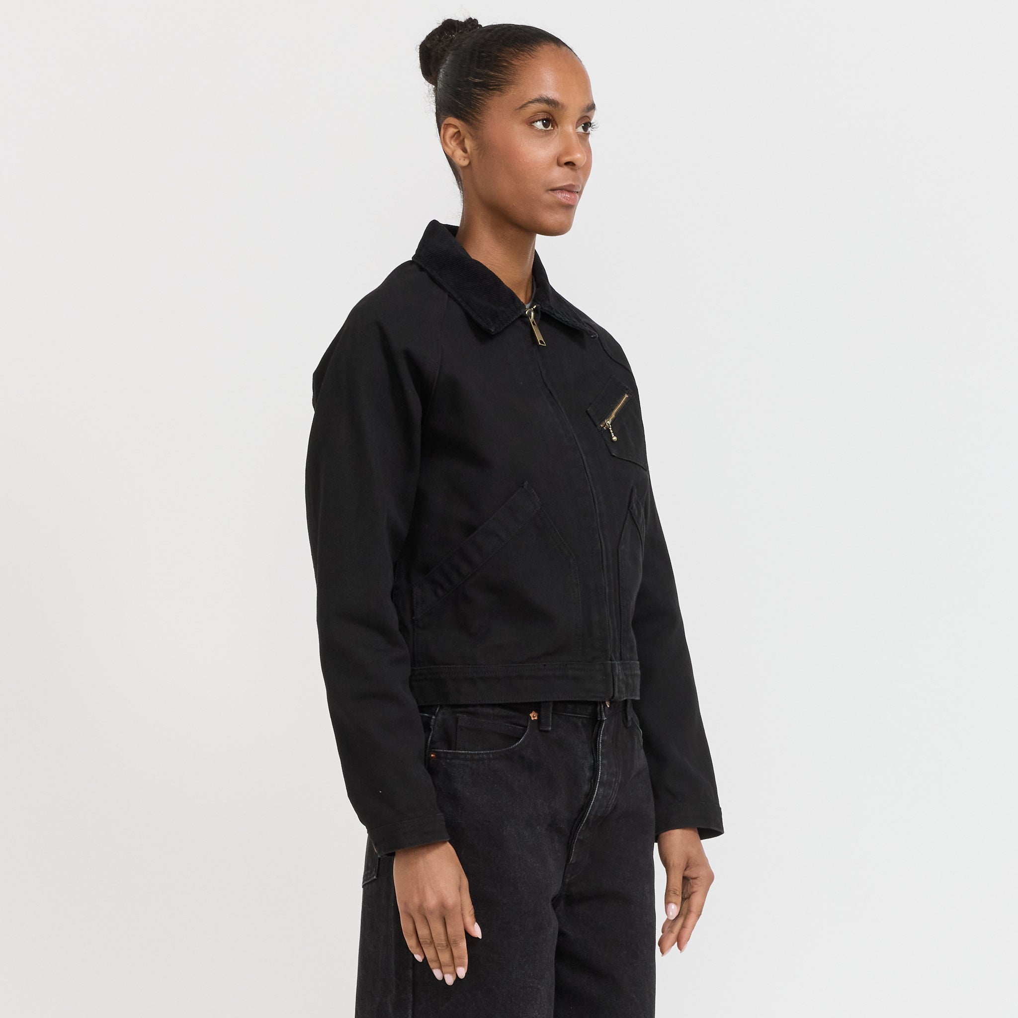 Larriet | Womens Ranch Jacket Used Black | Maplestore