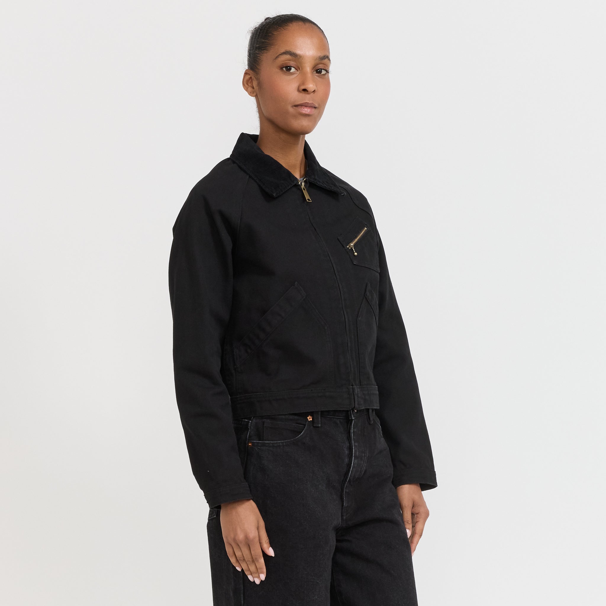 Larriet | Womens Ranch Jacket Used Black | Maplestore