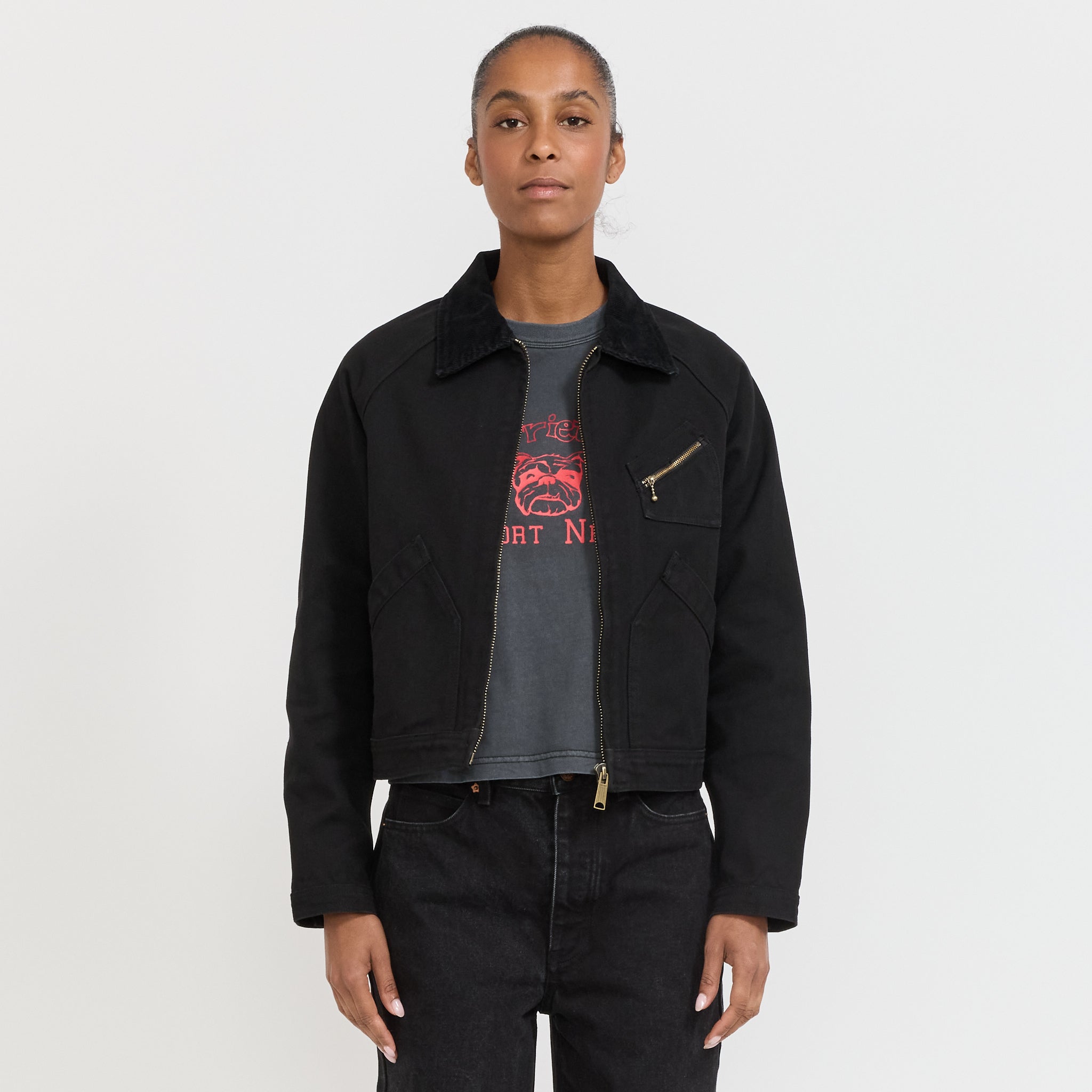 Larriet | Womens Ranch Jacket Used Black | Maplestore