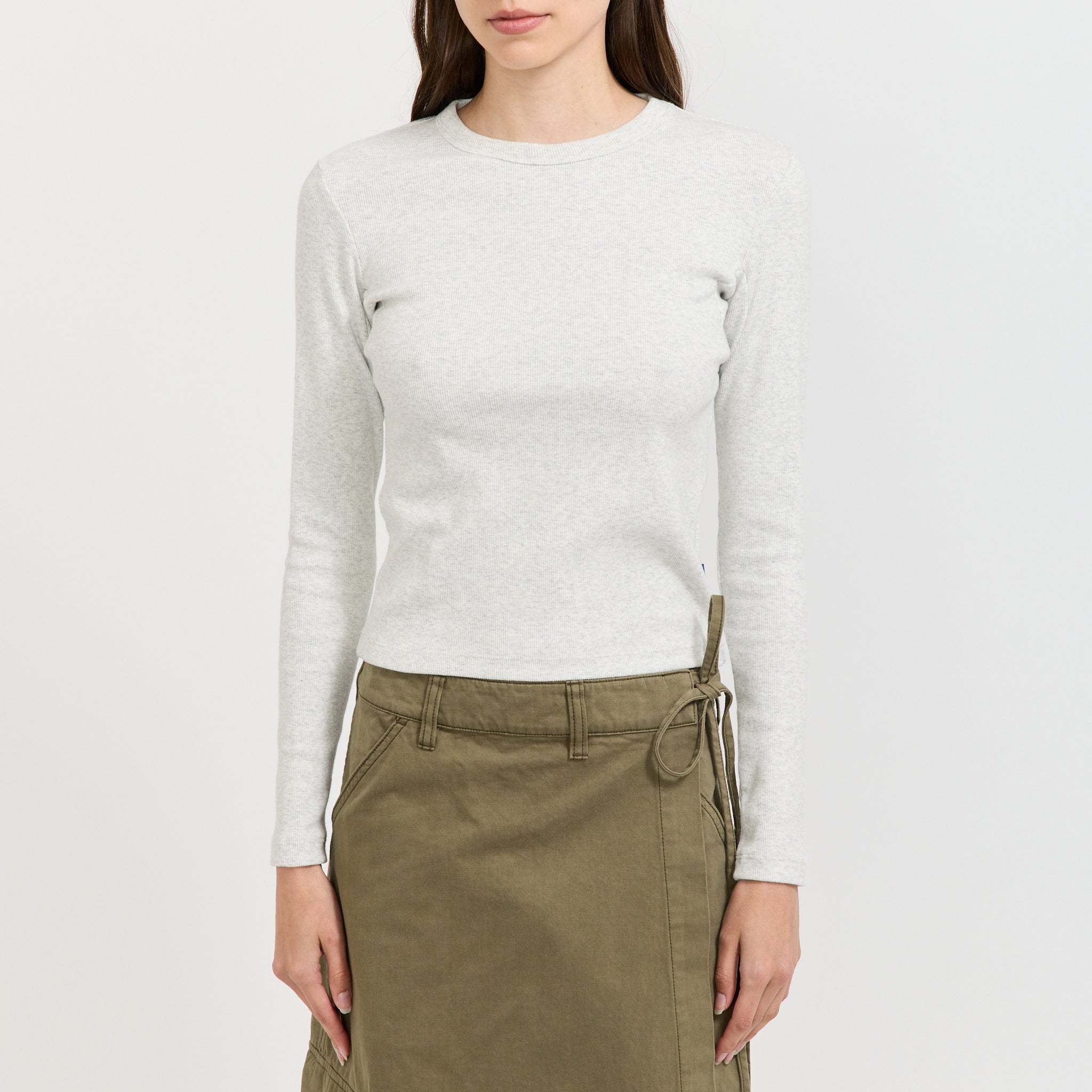 Womens Ruthy Long Sleeve Tee Grey Marle