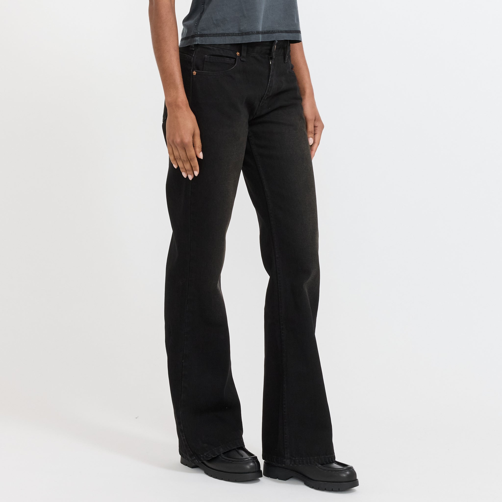 Womens Vini Jeans Used Black