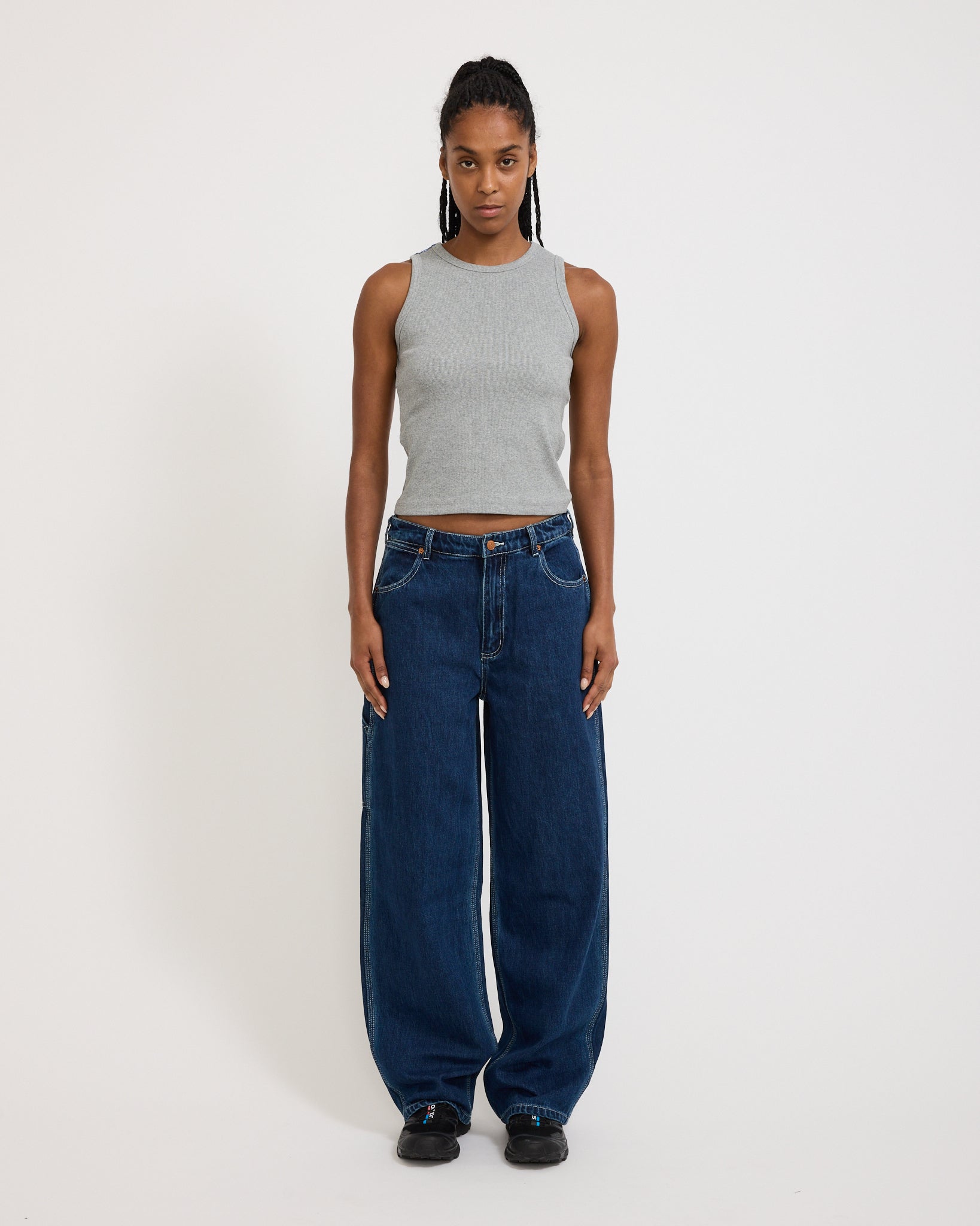 Womens Work Pant Washed Indigo