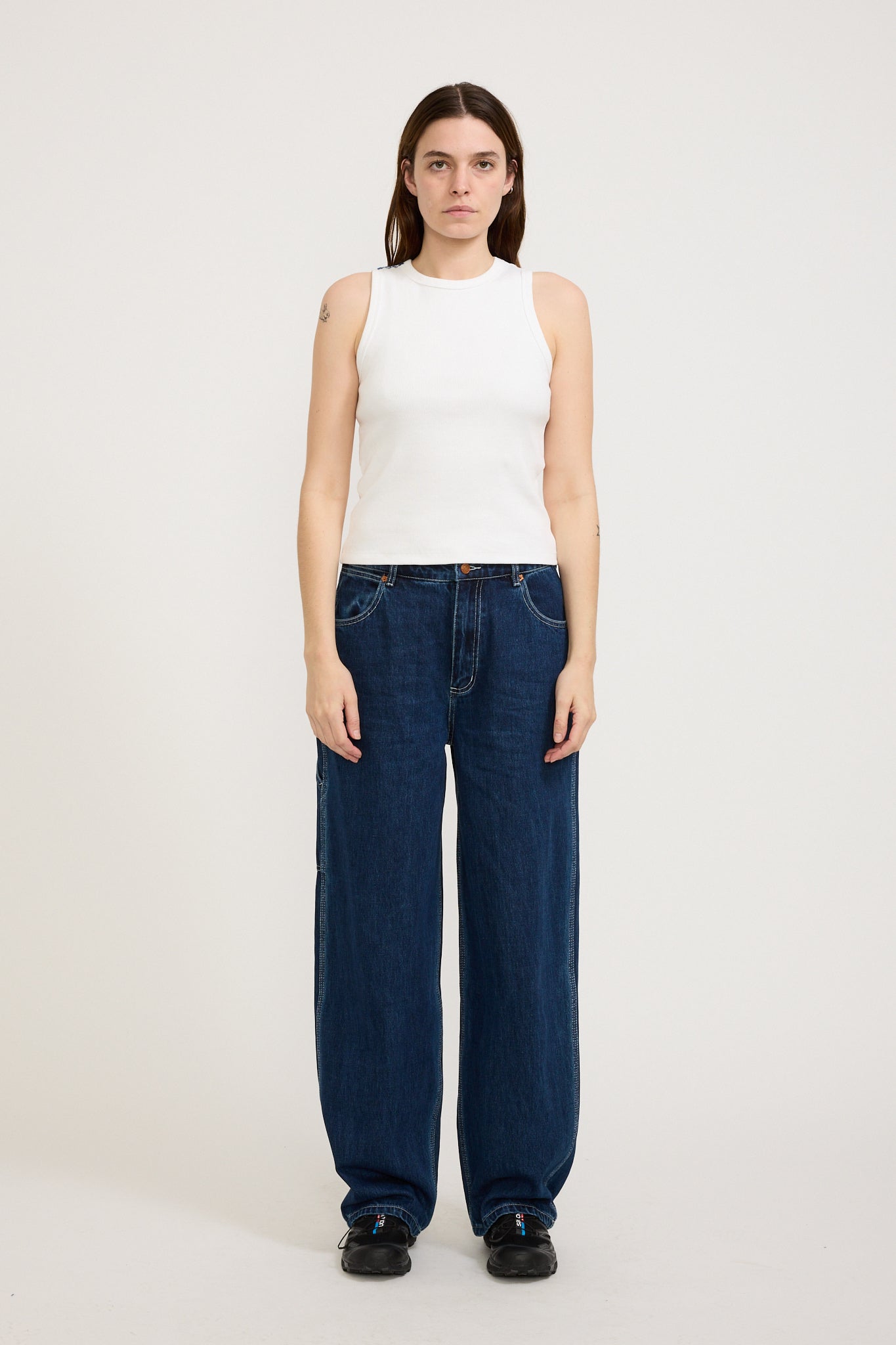 Larriet | Womens Work Pant Indigo Denim | Maplestore