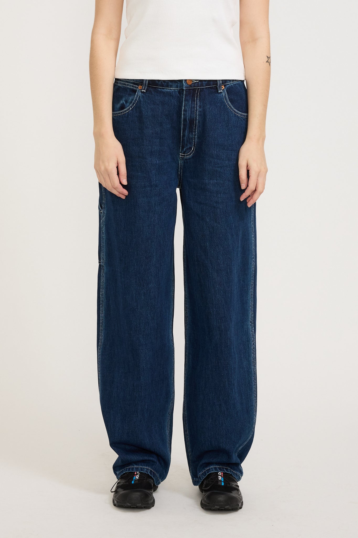 Larriet | Womens Work Pant Indigo Denim | Maplestore