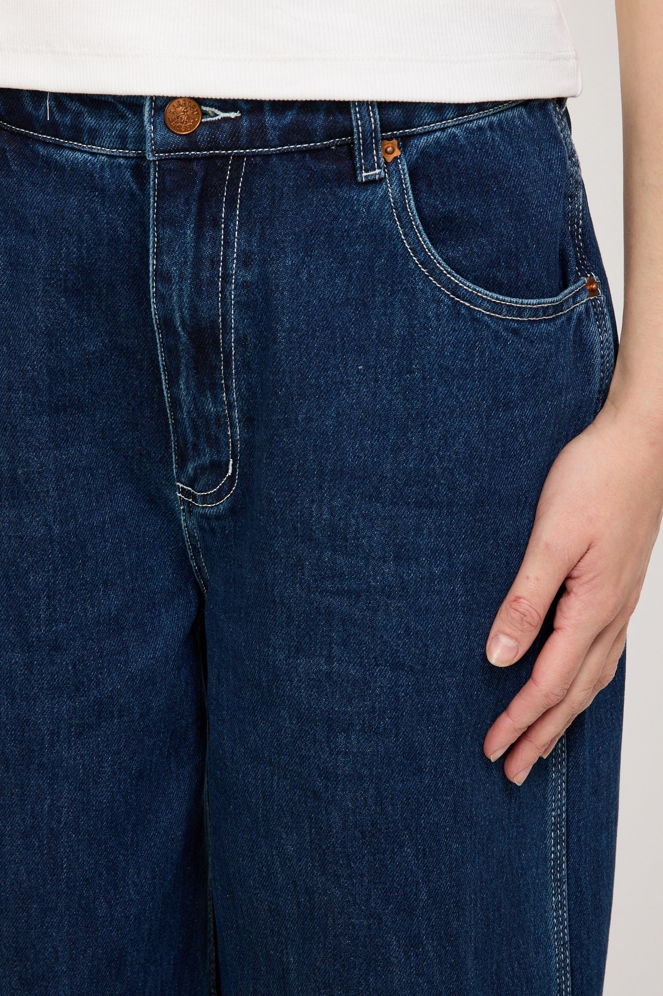 Larriet | Womens Work Pant Indigo Denim | Maplestore