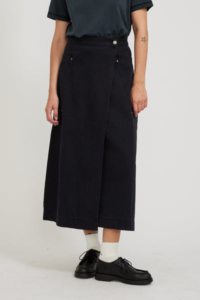 Larriet | Wrap Skirt Used Black | Maplestore