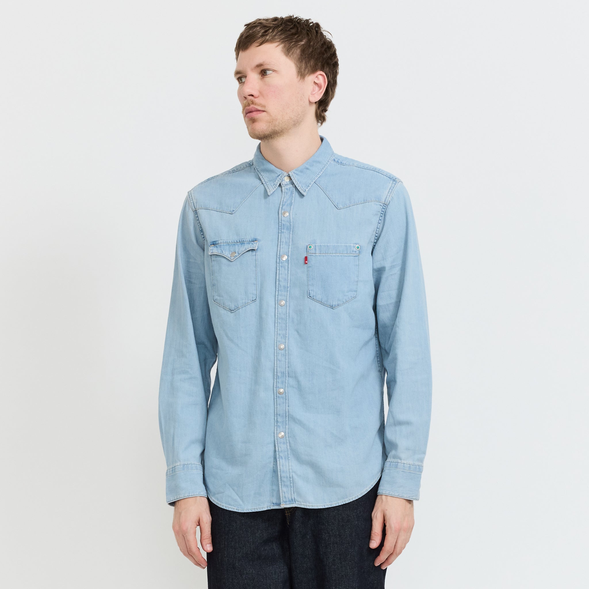 Levis | Barstow Special Edition Western Shirt Turquoise Rivet | Maplestore