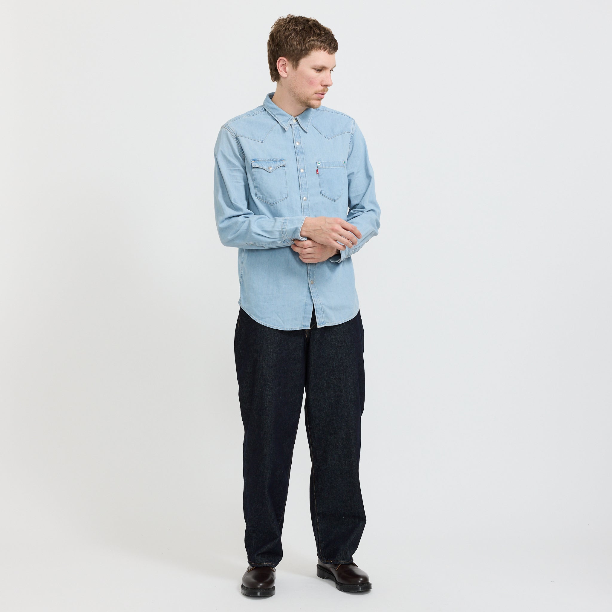 Levis | Barstow Special Edition Western Shirt Turquoise Rivet | Maplestore