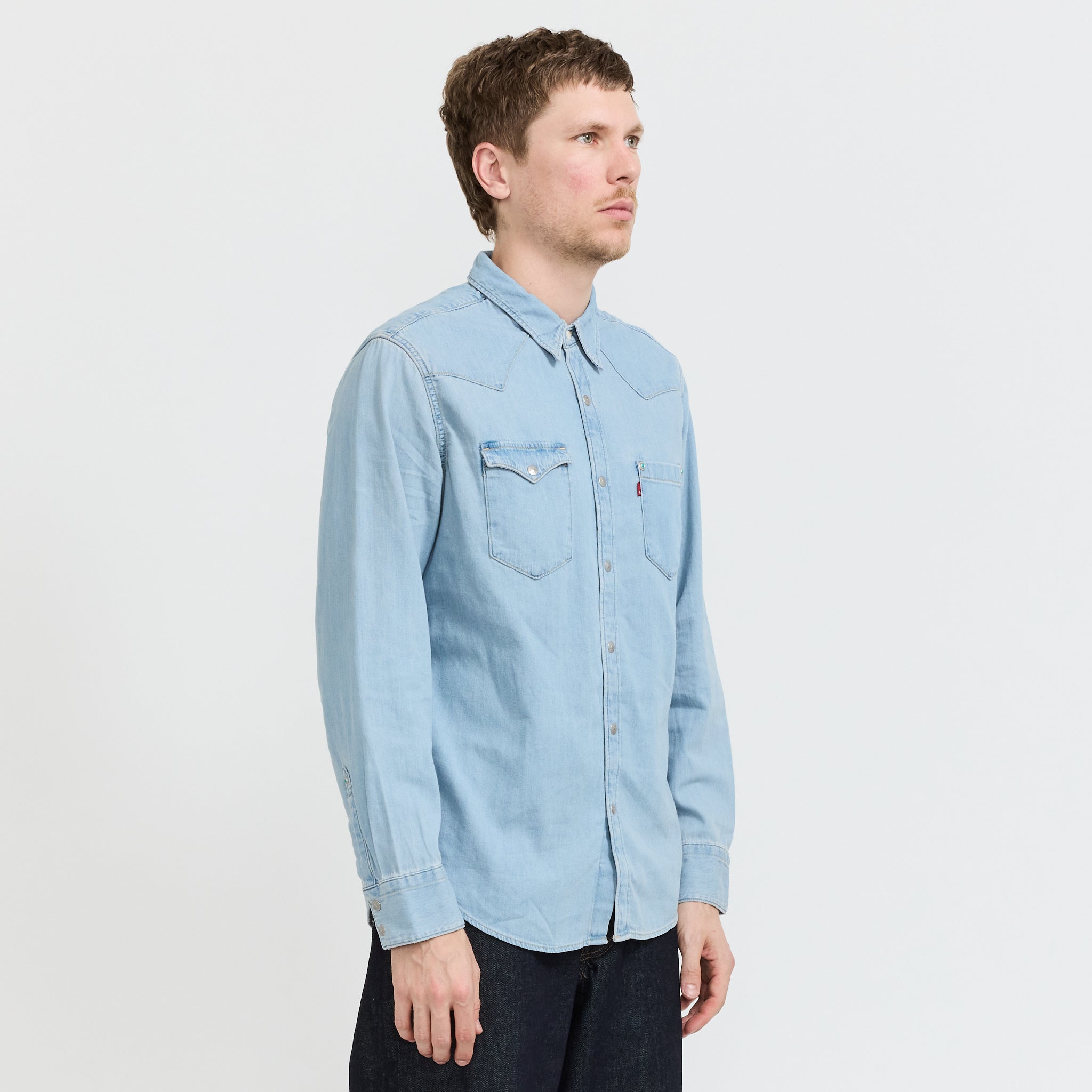 Levis | Barstow Special Edition Western Shirt Turquoise Rivet | Maplestore