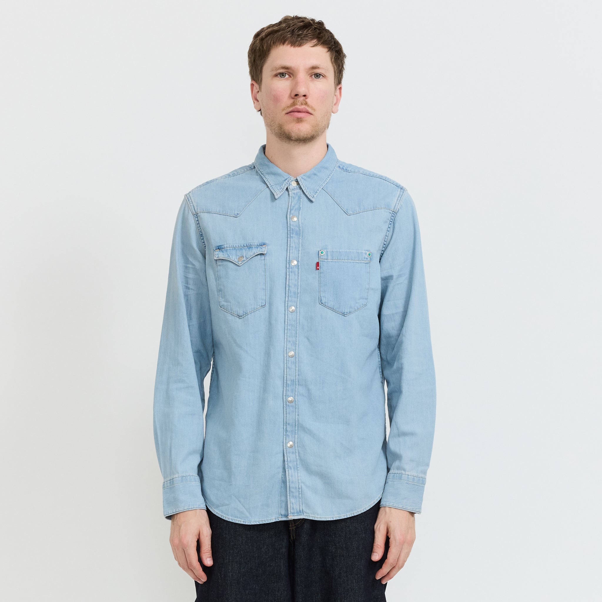 Levis | Barstow Special Edition Western Shirt Turquoise Rivet | Maplestore