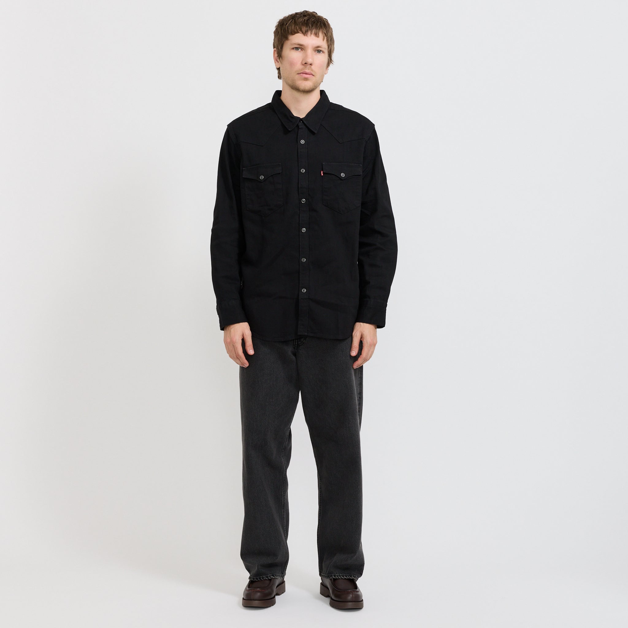 Levis | Barstow Western Standard Black Marble Denim Rinse | Maplestore