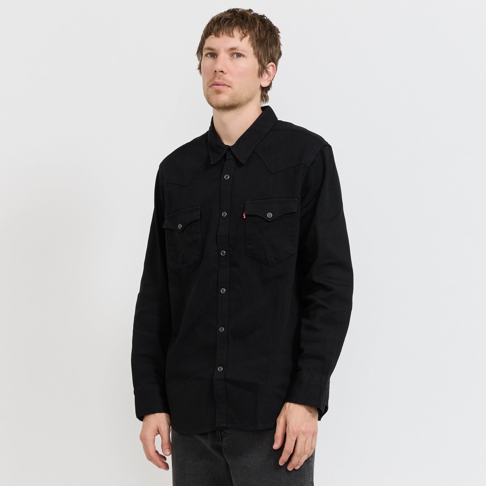 Barstow Western Standard Black Marble Denim Rinse