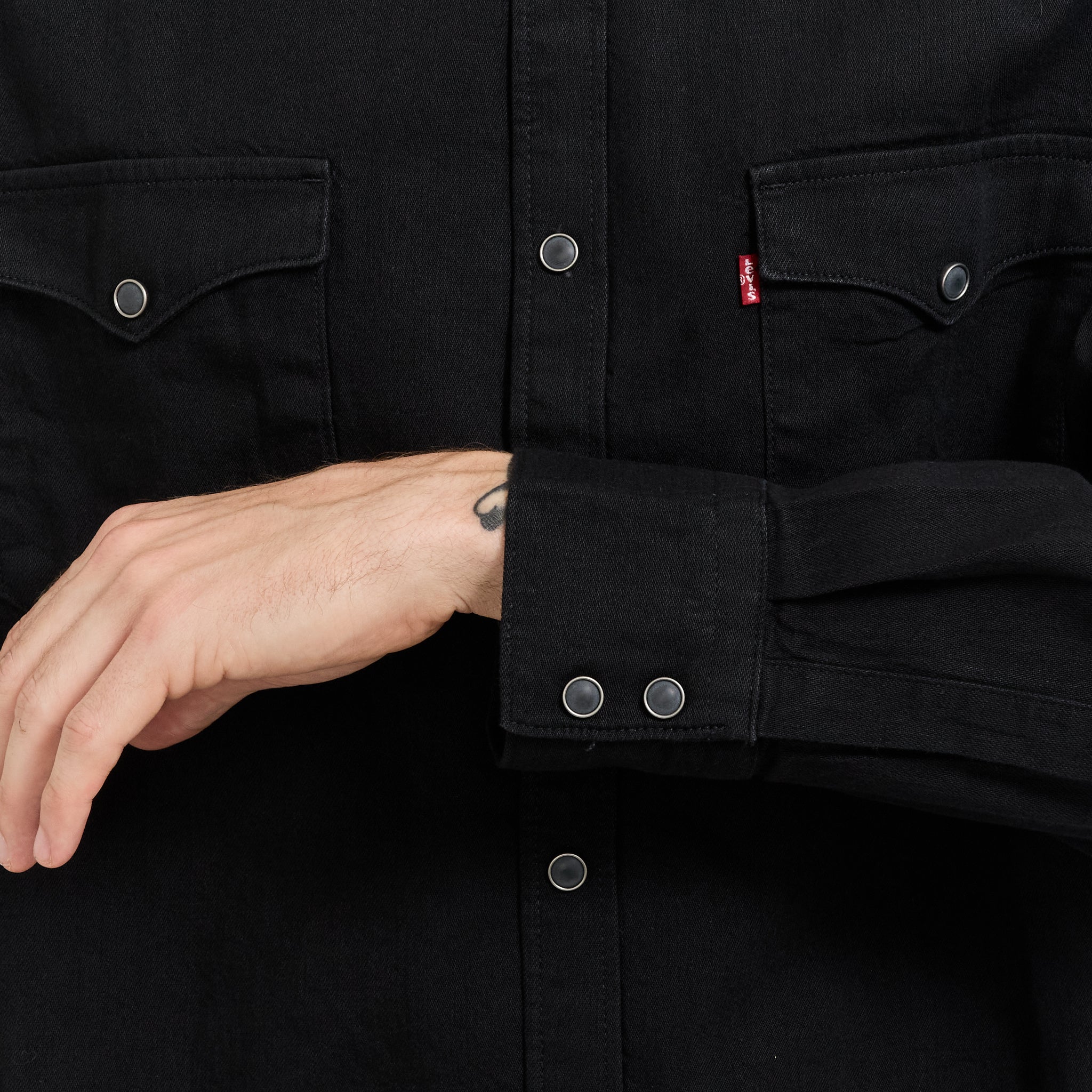 Levis | Barstow Western Standard Black Marble Denim Rinse | Maplestore