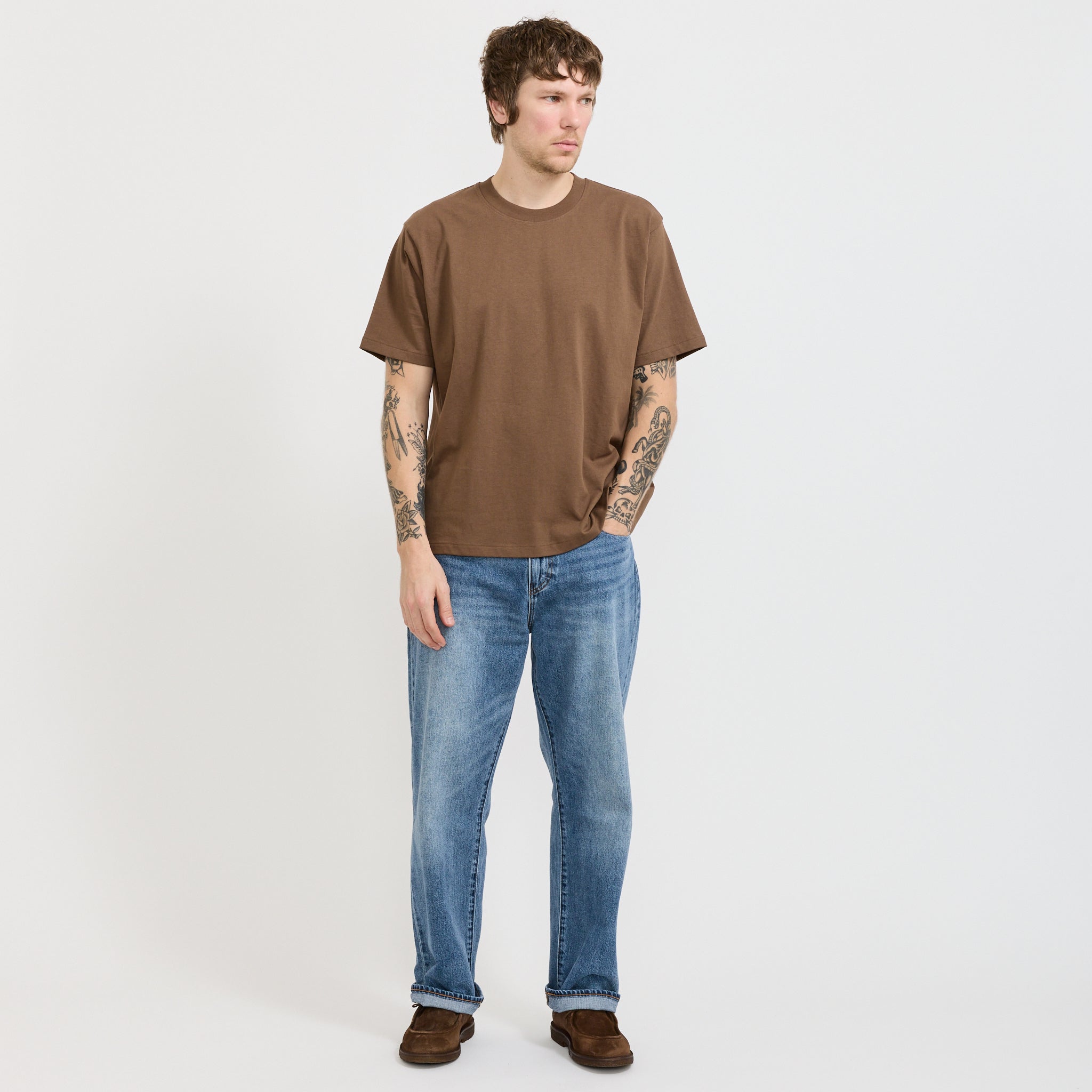 Blue Tab Relaxed Tee Rain Drum
