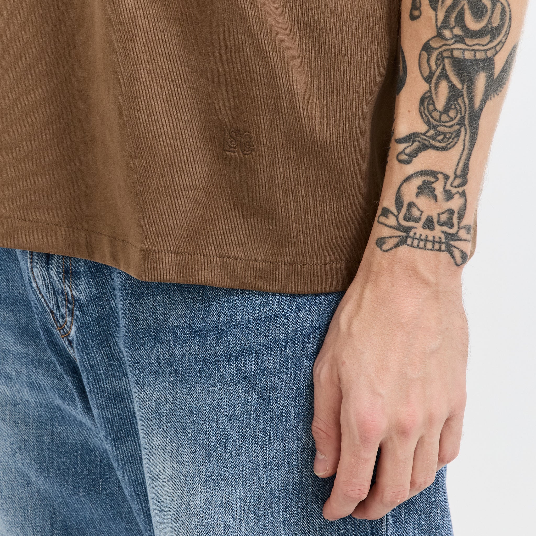 Blue Tab Relaxed Tee Rain Drum