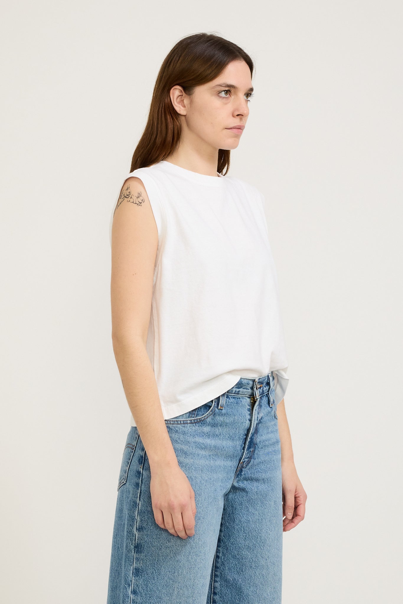 Levis | Boxy Tank White Slub | Maplestore