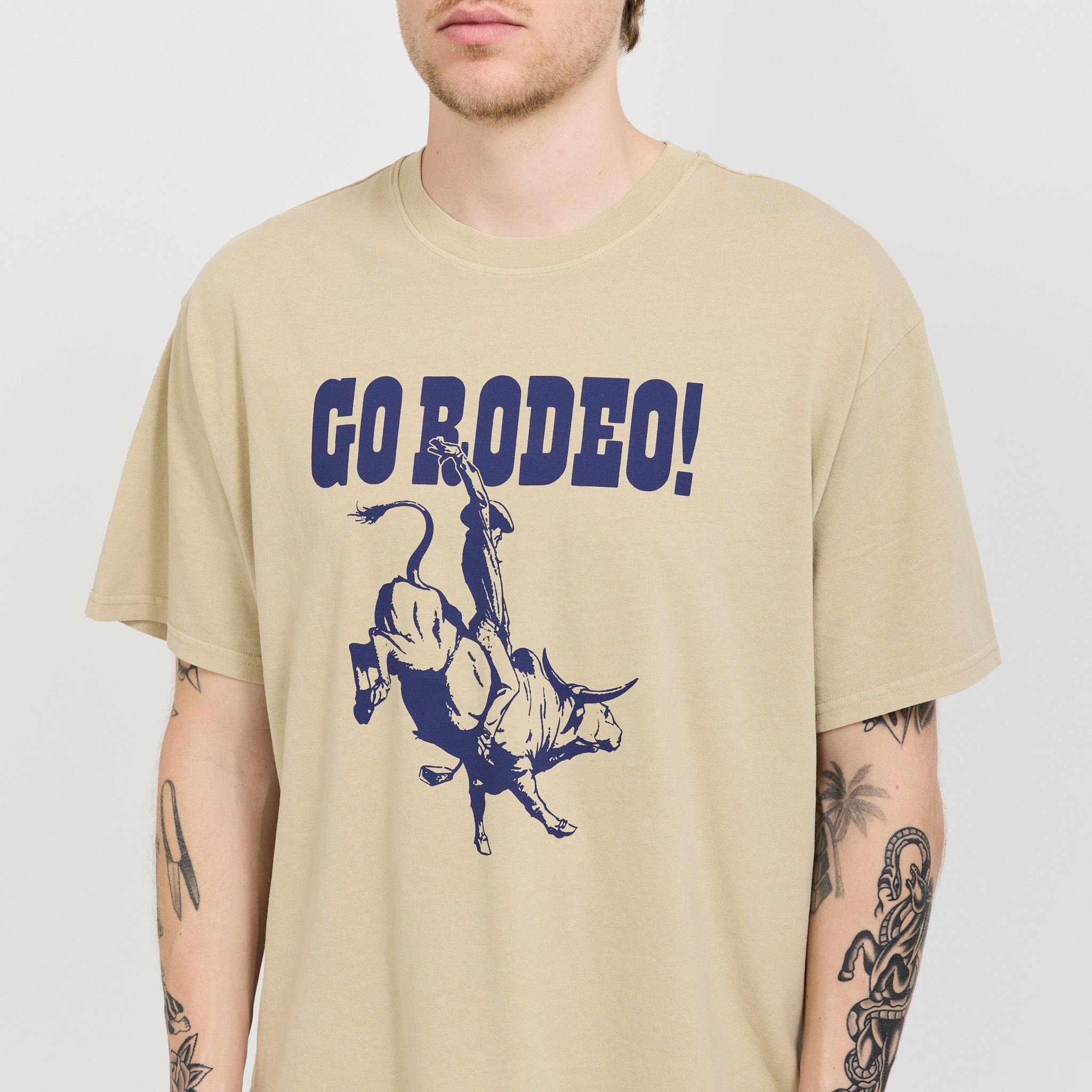 Graphic Boxy Tee Go Rodeo White Pepper/Graphite