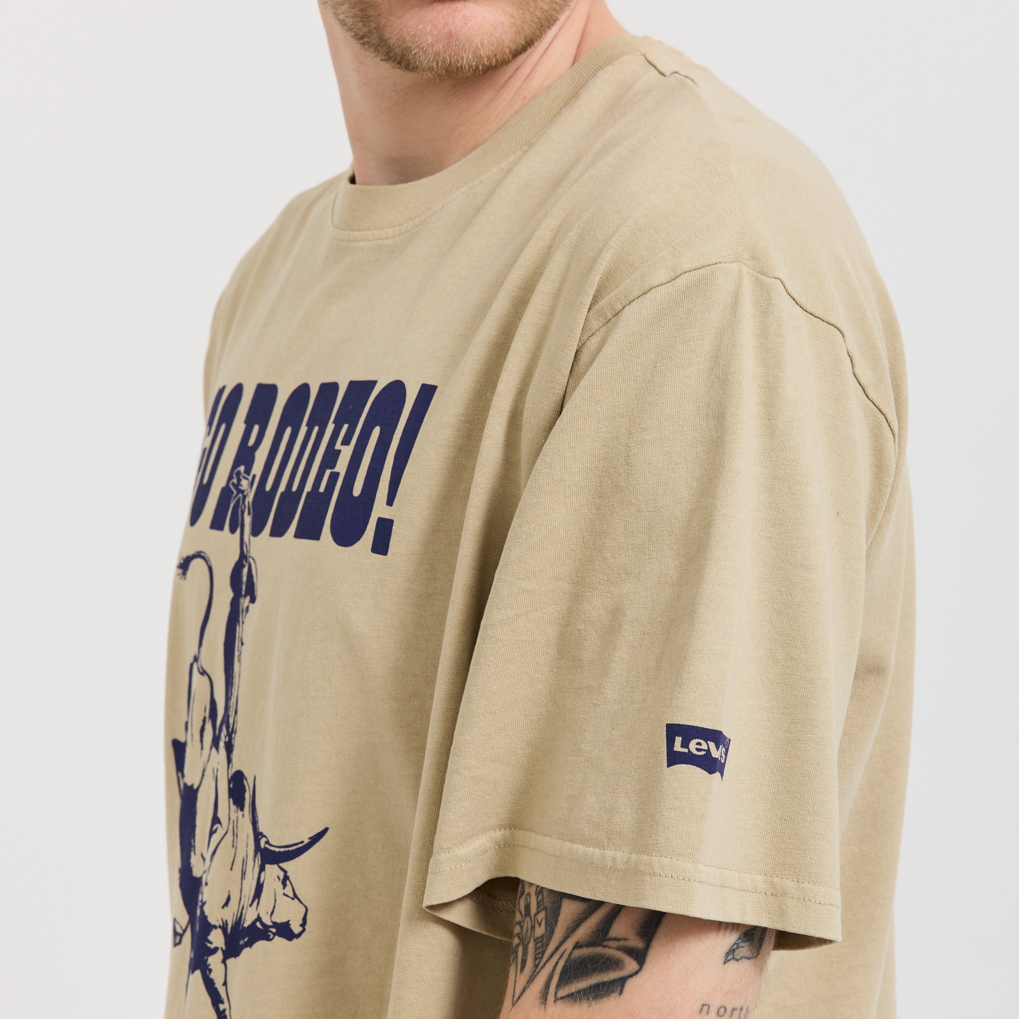 Graphic Boxy Tee Go Rodeo White Pepper/Graphite