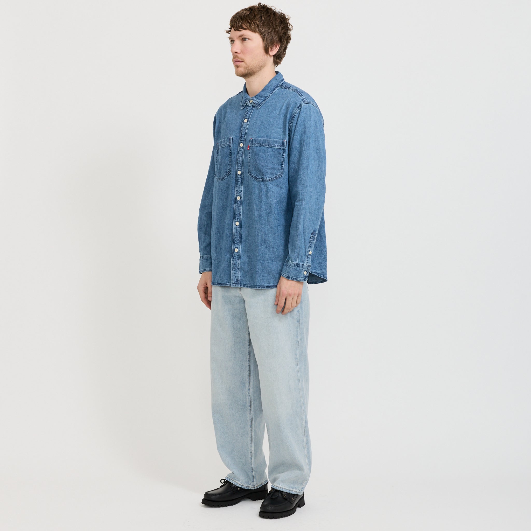 Mariposa Worker Shirt Ani Mid Wash