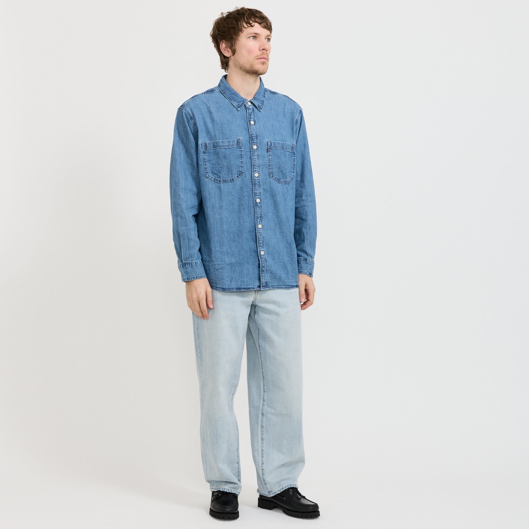 Mariposa Worker Shirt Ani Mid Wash