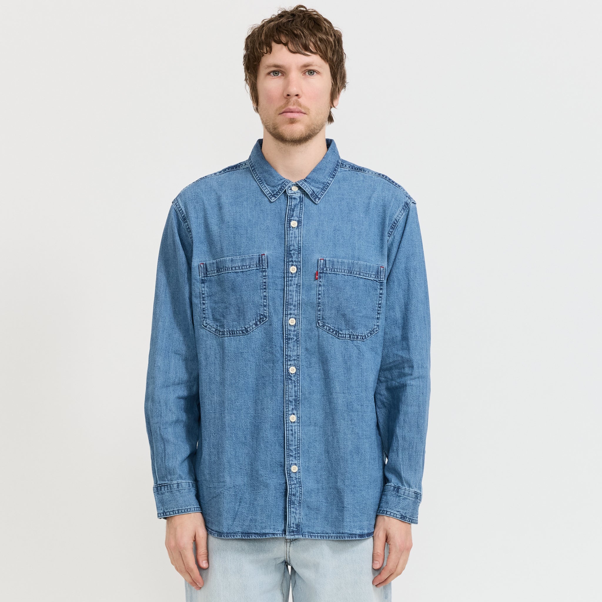 Mariposa Worker Shirt Ani Mid Wash