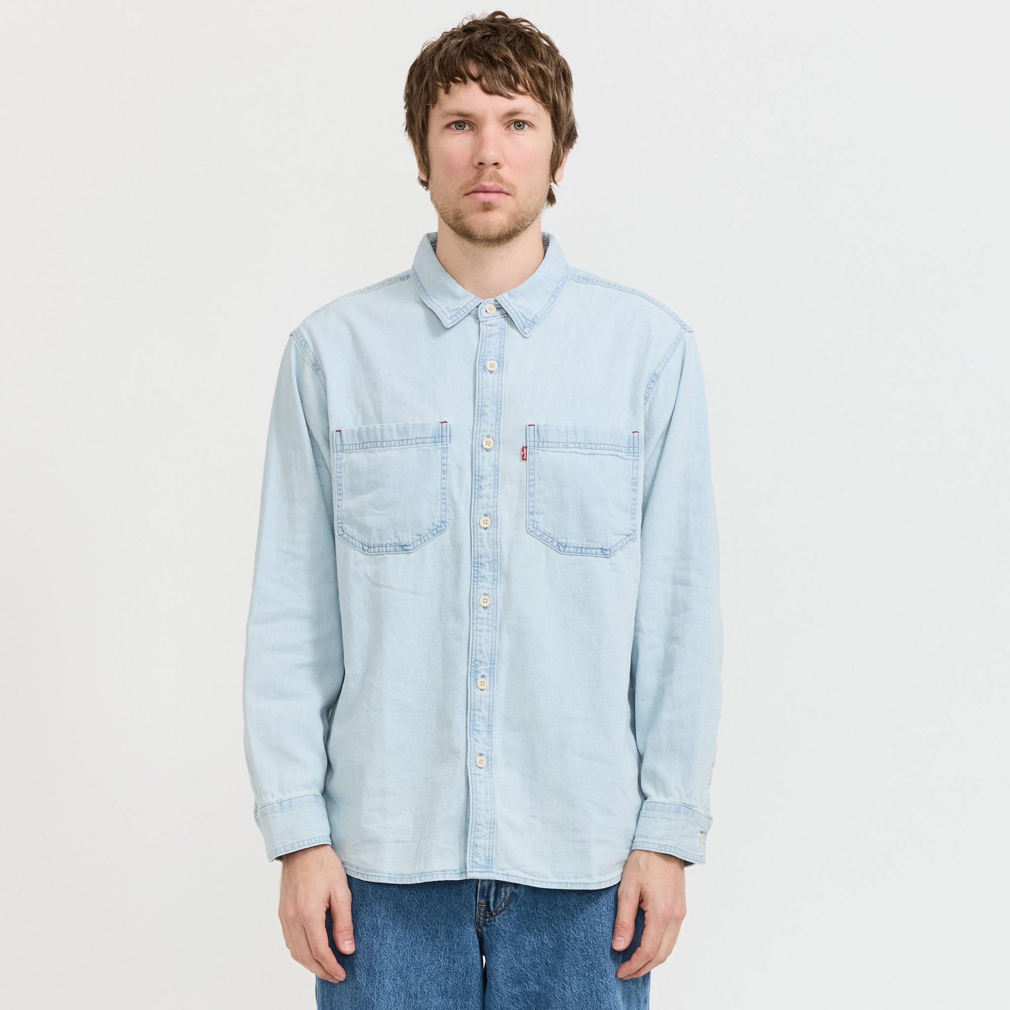 Mariposa Worker Shirt Luisa Light Wash