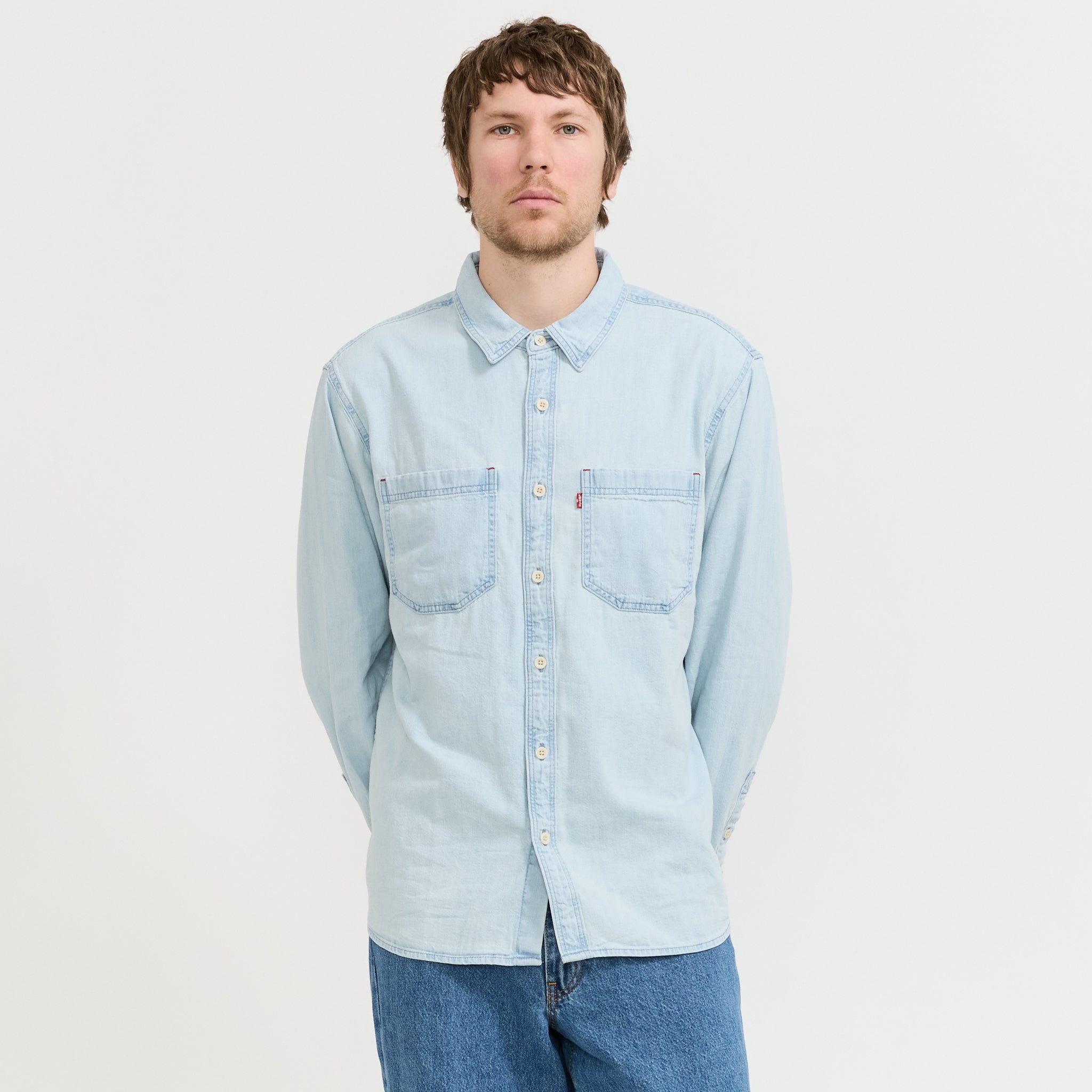 Mariposa Worker Shirt Luisa Light Wash