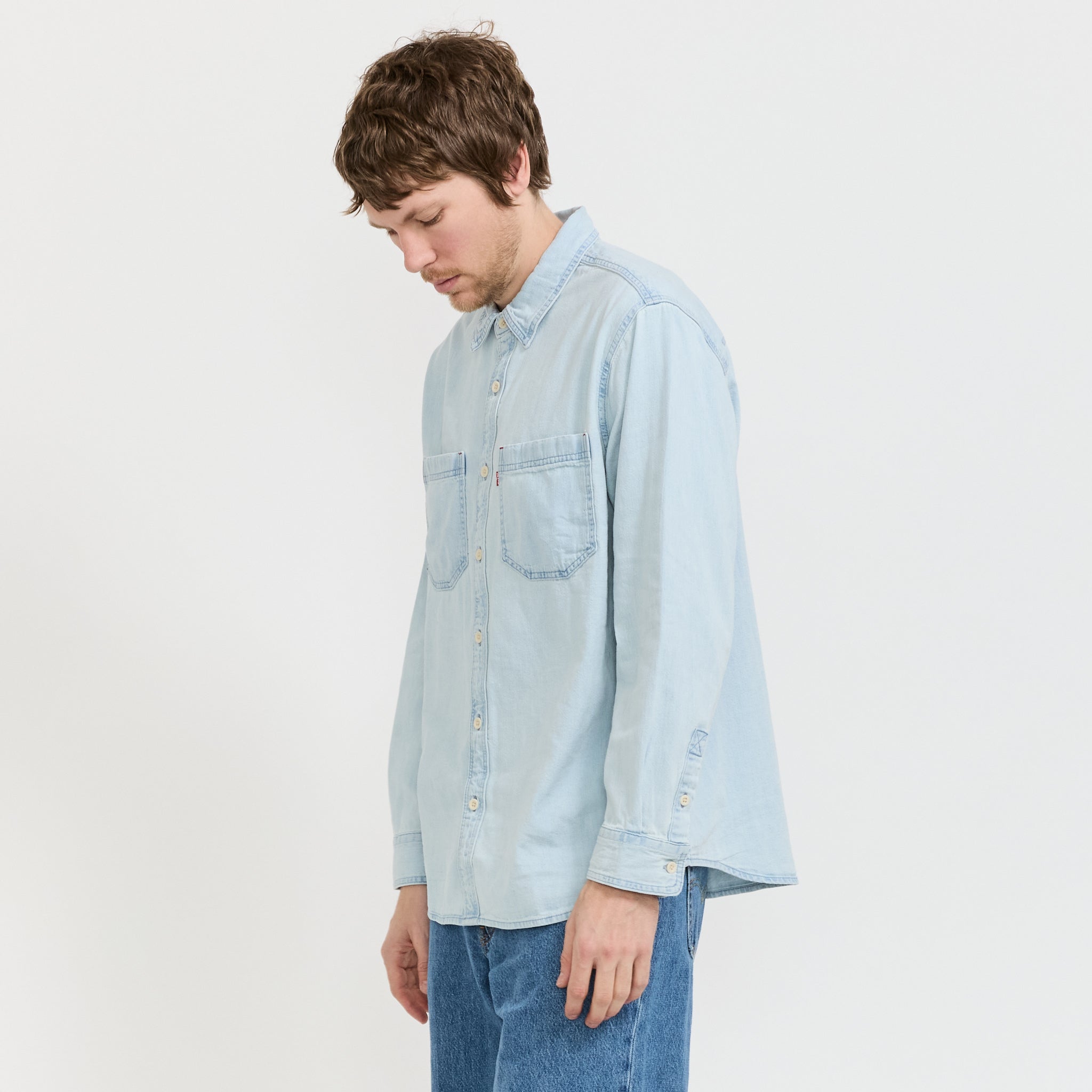 Mariposa Worker Shirt Luisa Light Wash