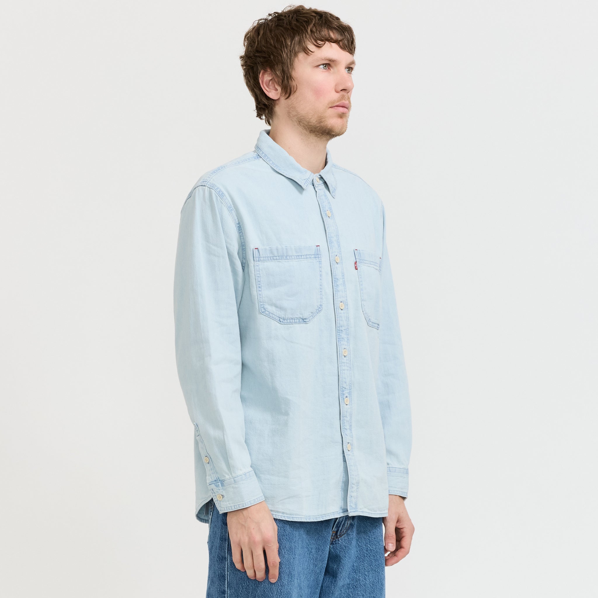 Mariposa Worker Shirt Luisa Light Wash