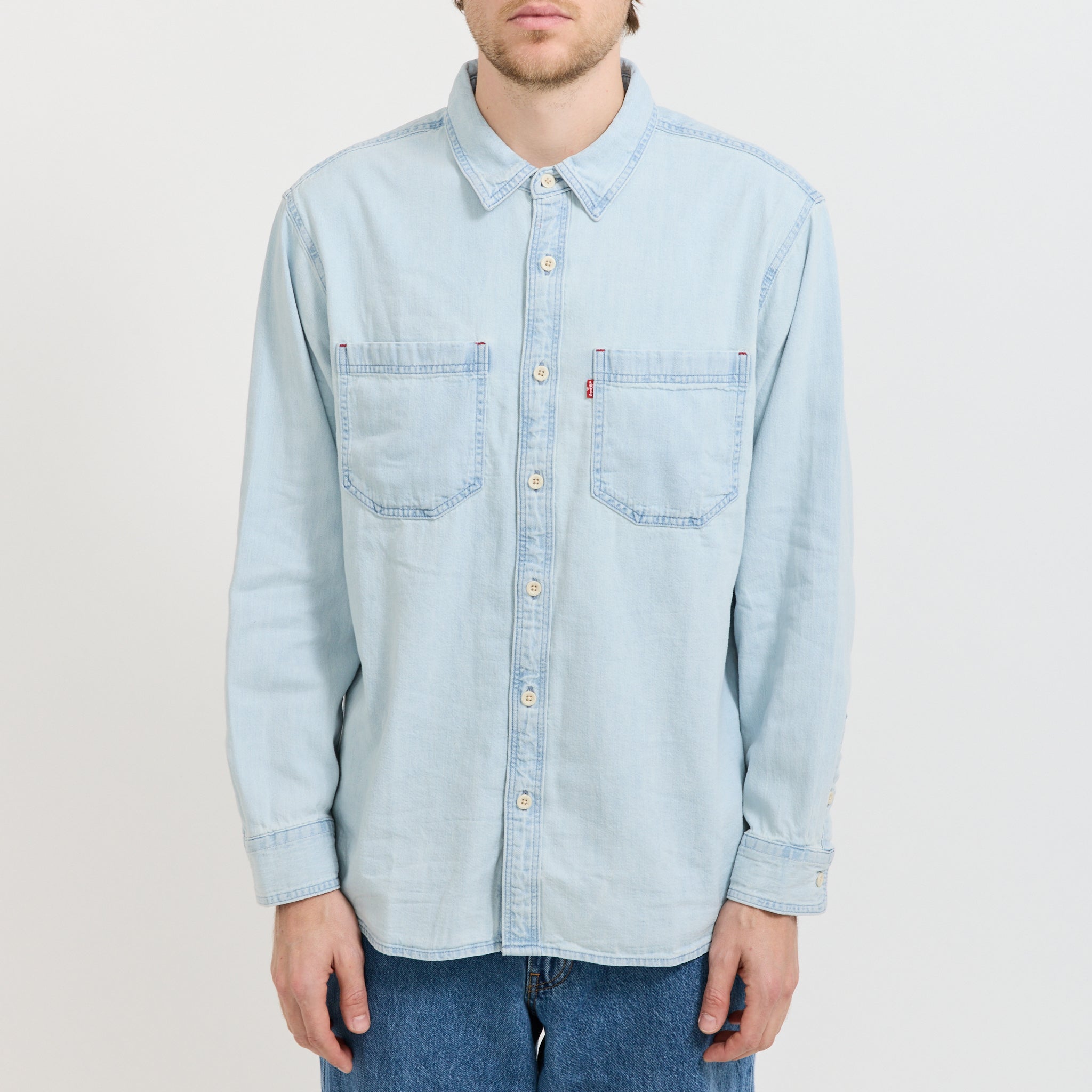 Mariposa Worker Shirt Luisa Light Wash