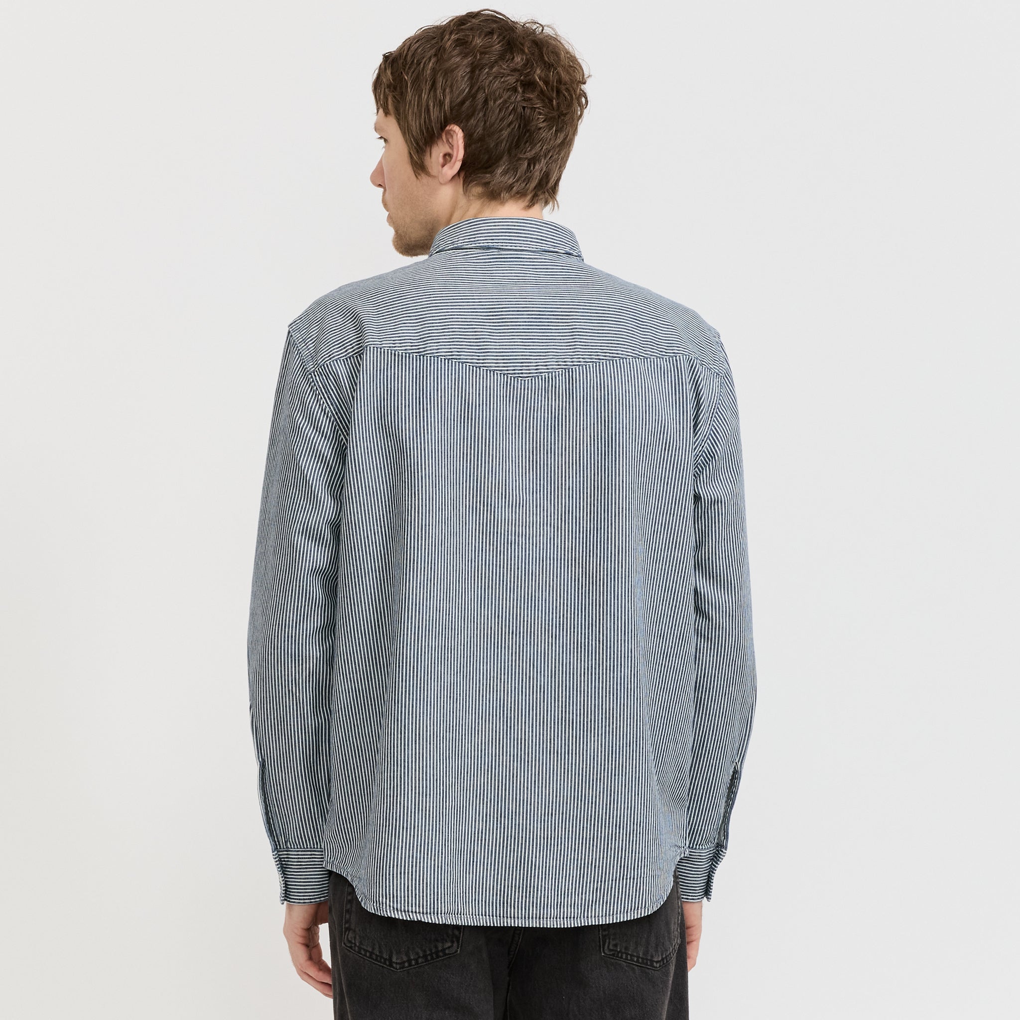 Relaxed Fit Western Shirt Grand Dark Railroad