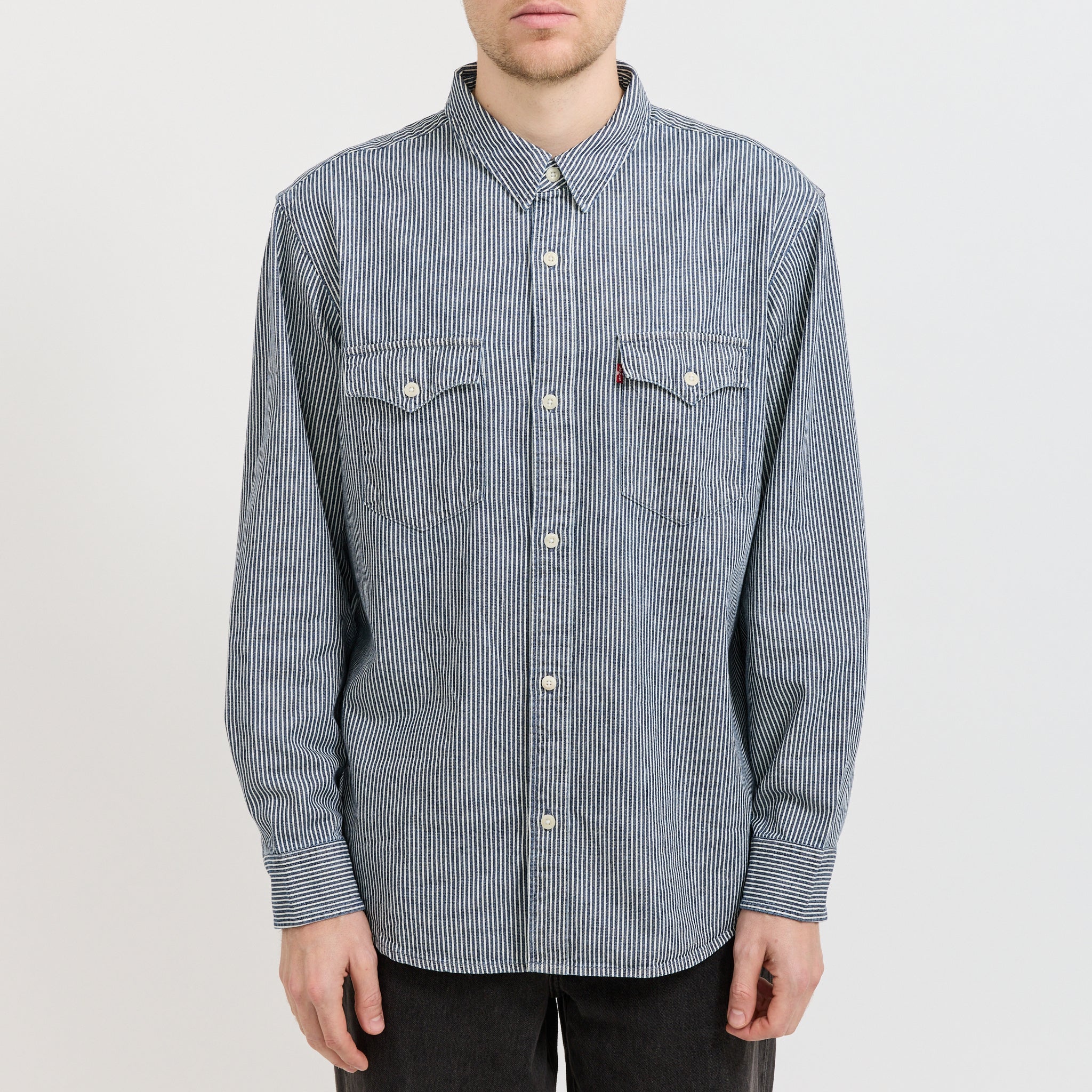 Relaxed Fit Western Shirt Grand Dark Railroad
