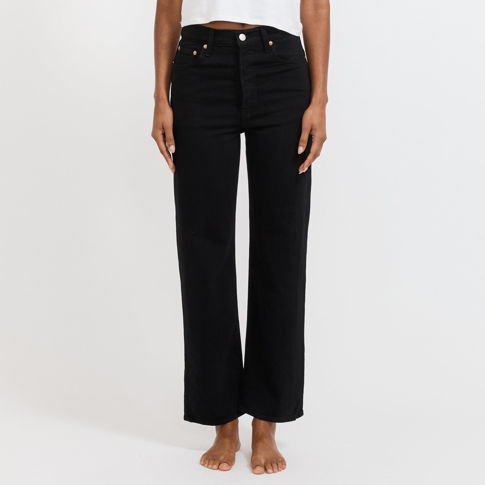 Ribcage Straight Ankle Black Sprout
