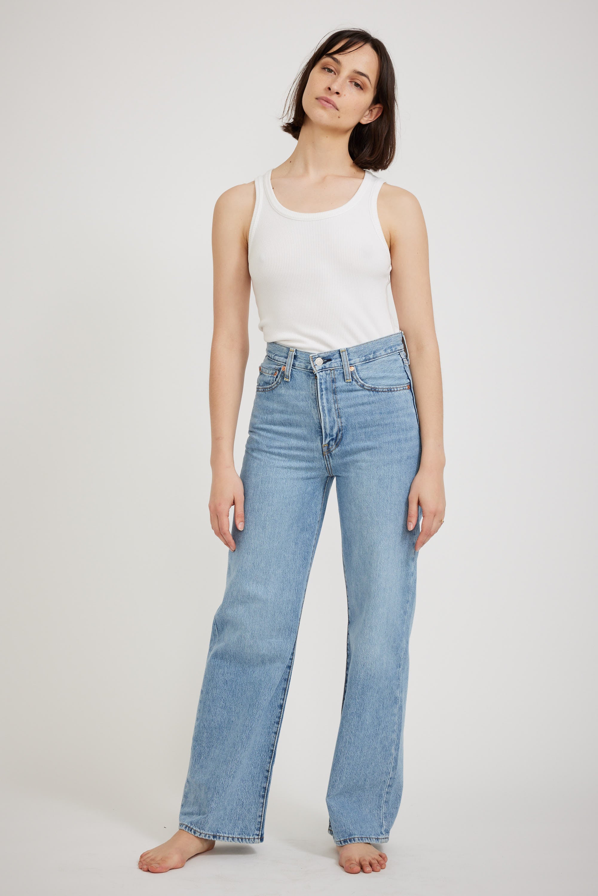 Rib cage wide leg levis shop