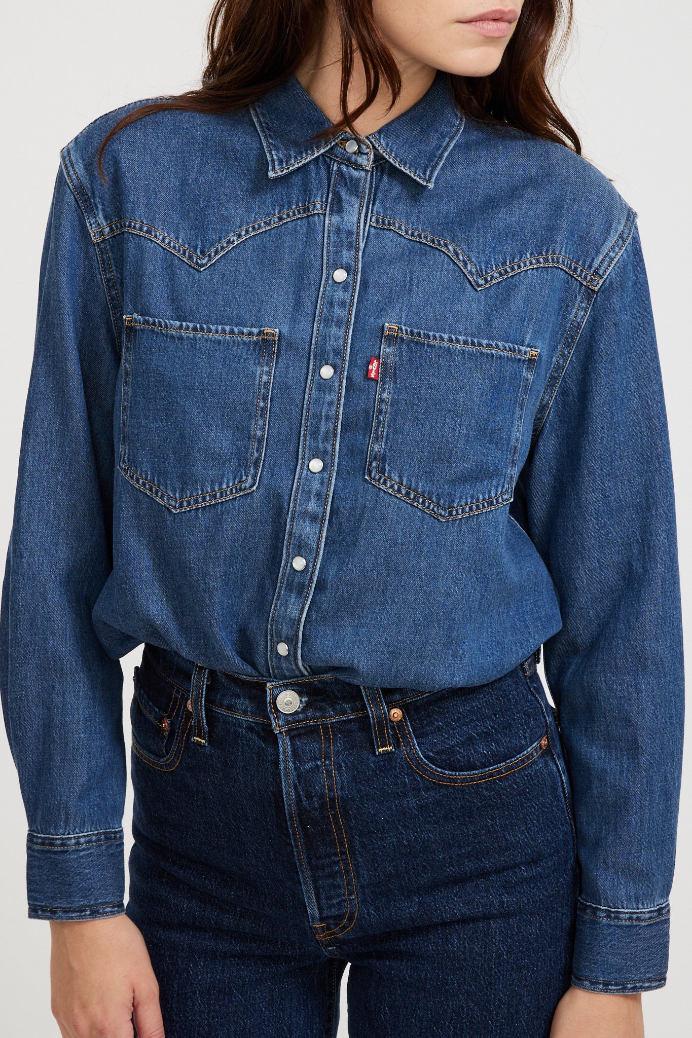 Levis | Teodora Western Shirt Air Space 5 | Maplestore