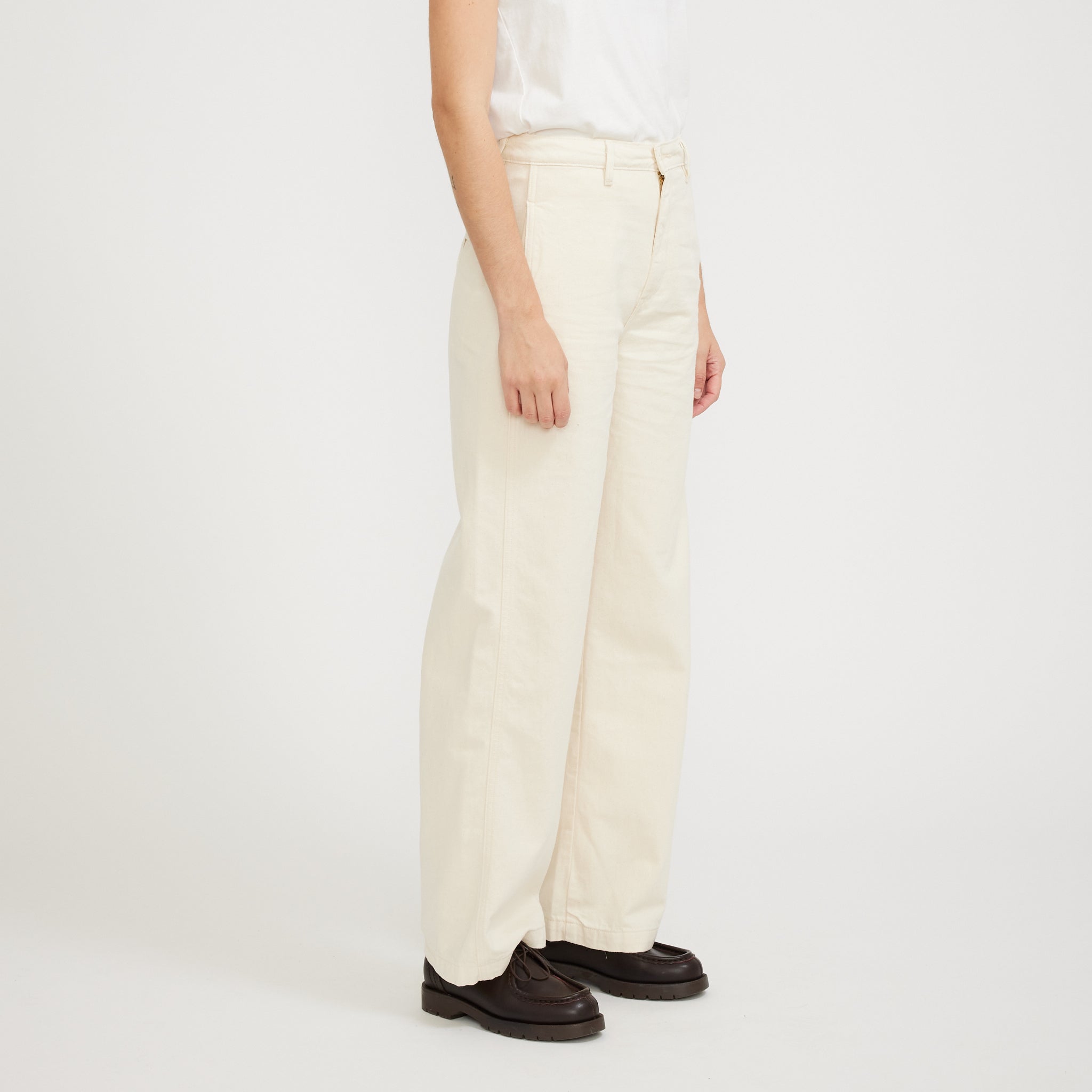 Wellthread Orchard Soft Straight Trouser Soft Ceramic