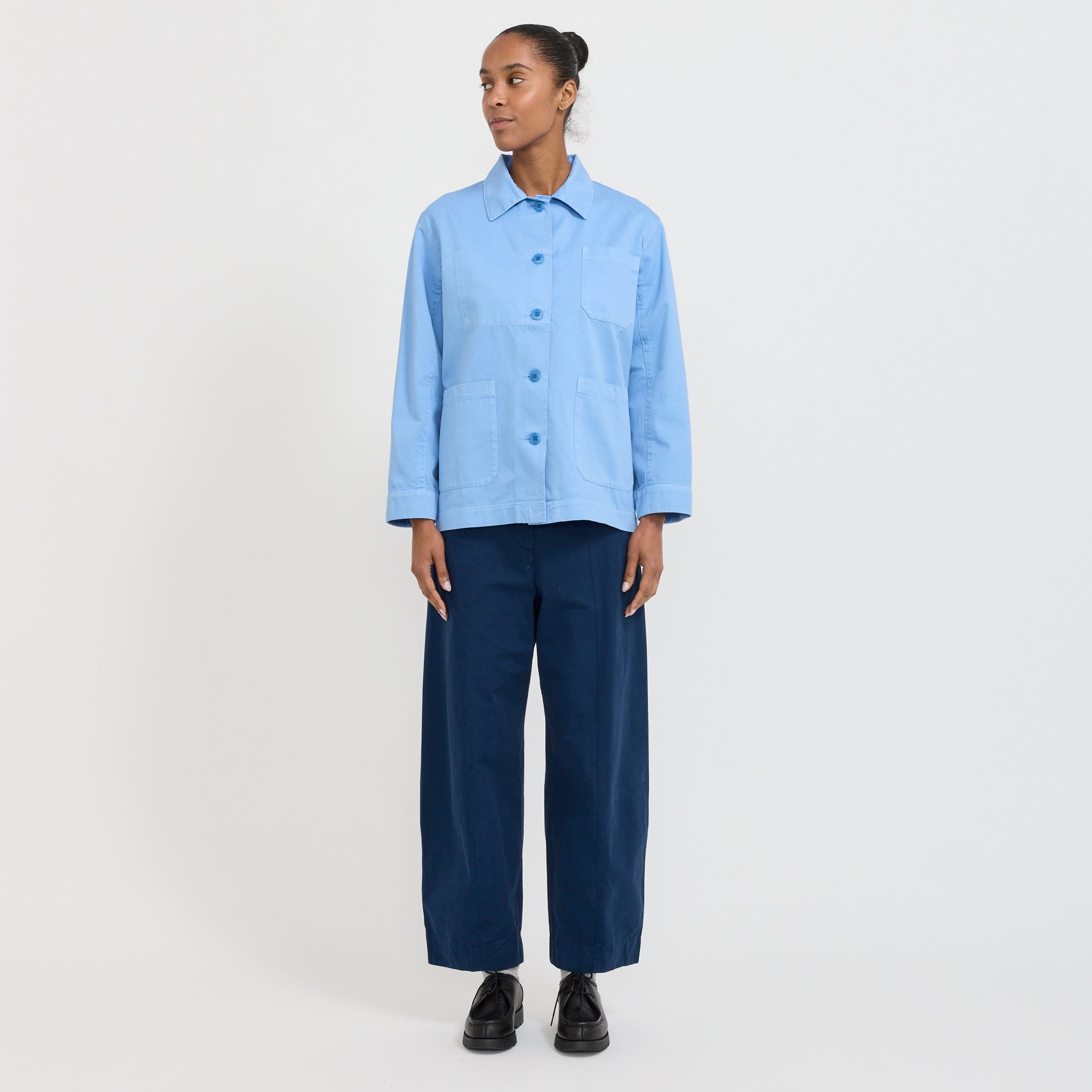 ＜steven alan＞Le mont saint michel knit Vejani Jacquard Work Jacket by Le Mont St Michel