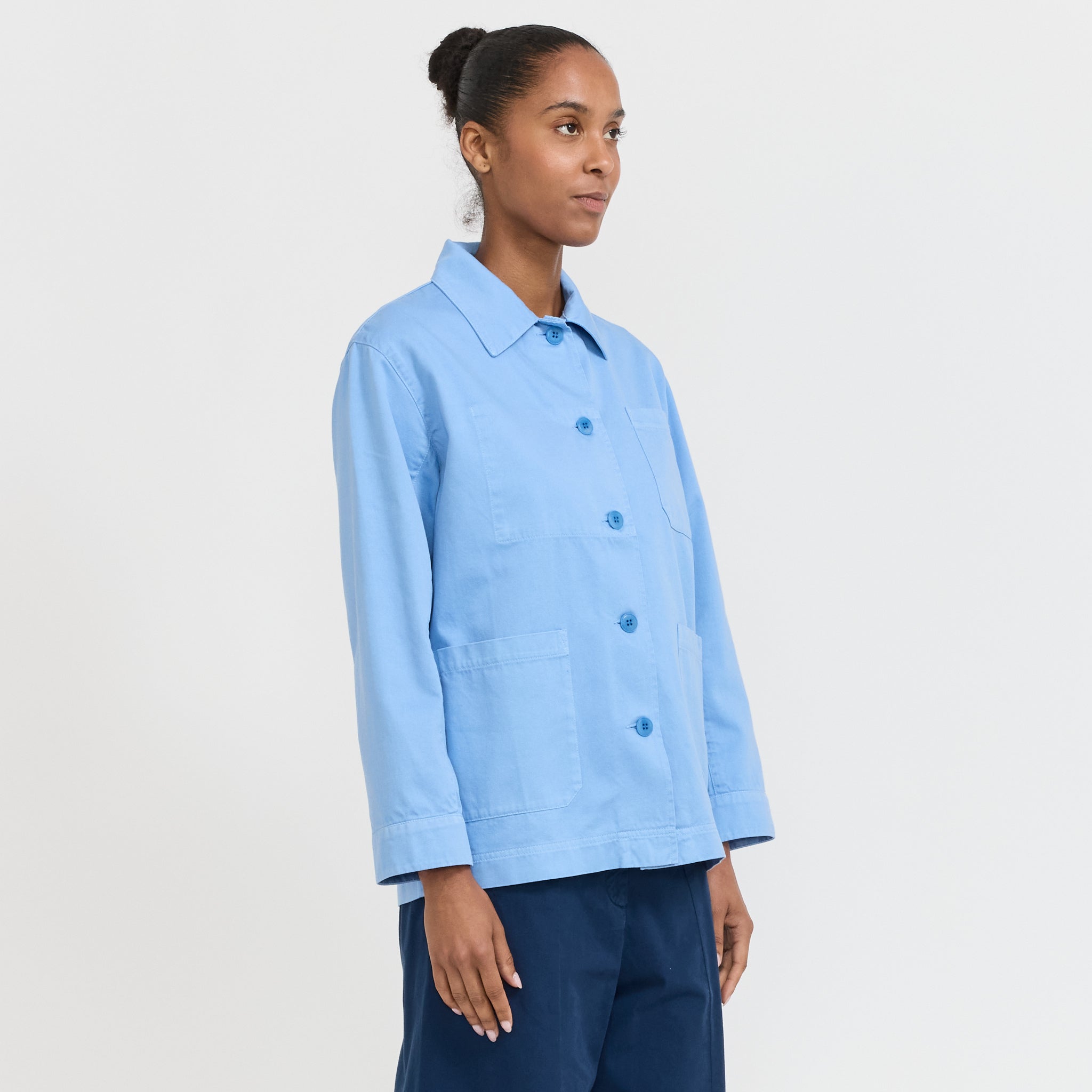 Le Mont Saint Michel | Gabardine Work Jacket Azur | Maplestore