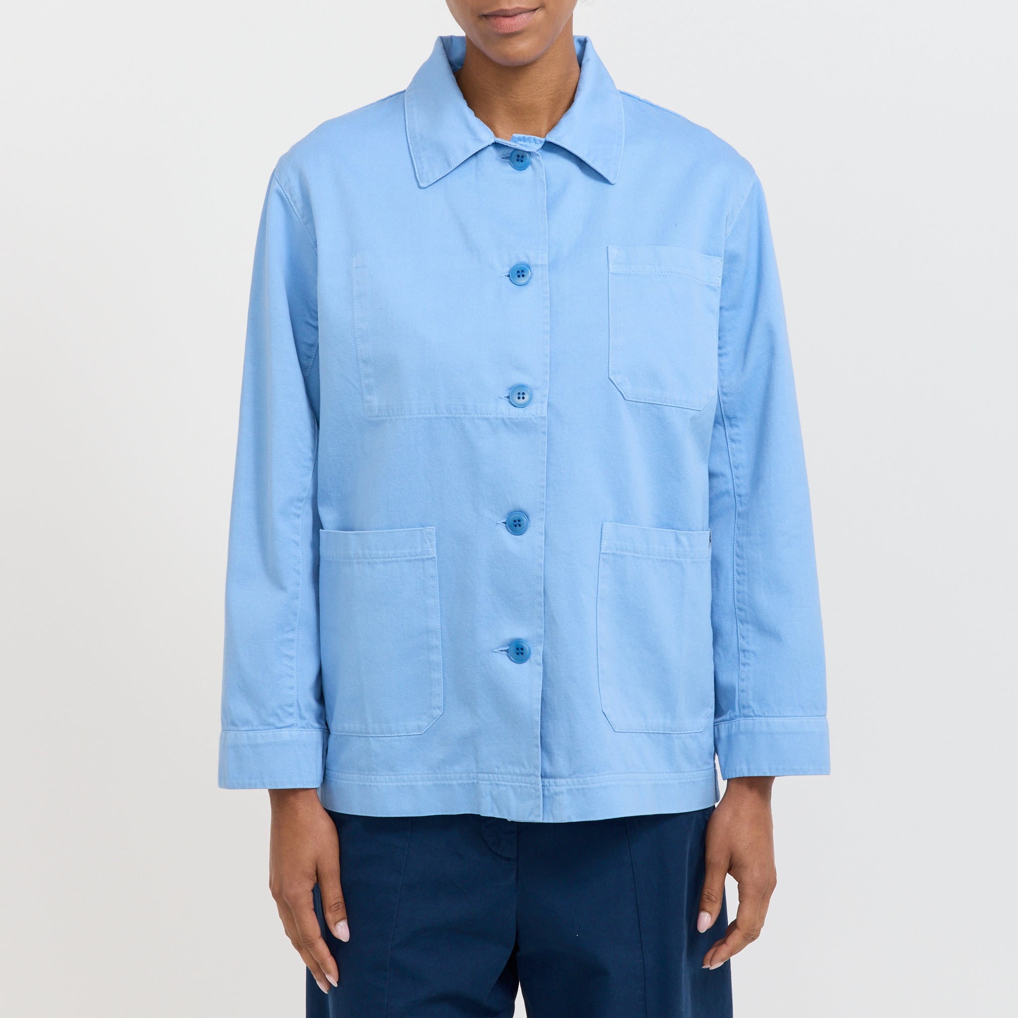 Le Mont Saint Michel | Gabardine Work Jacket Azur | Maplestore