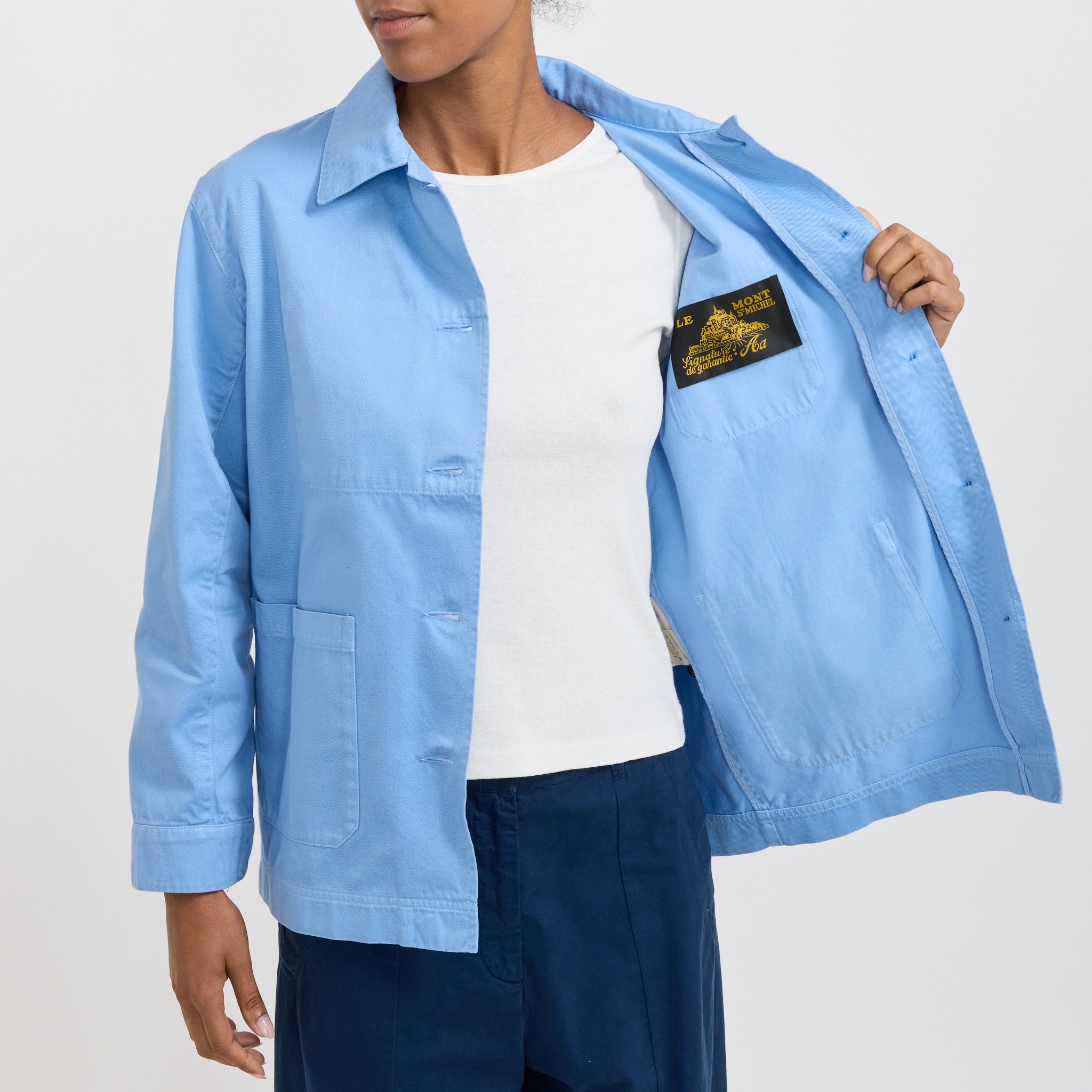 Le Mont Saint Michel | Gabardine Work Jacket Azur | Maplestore
