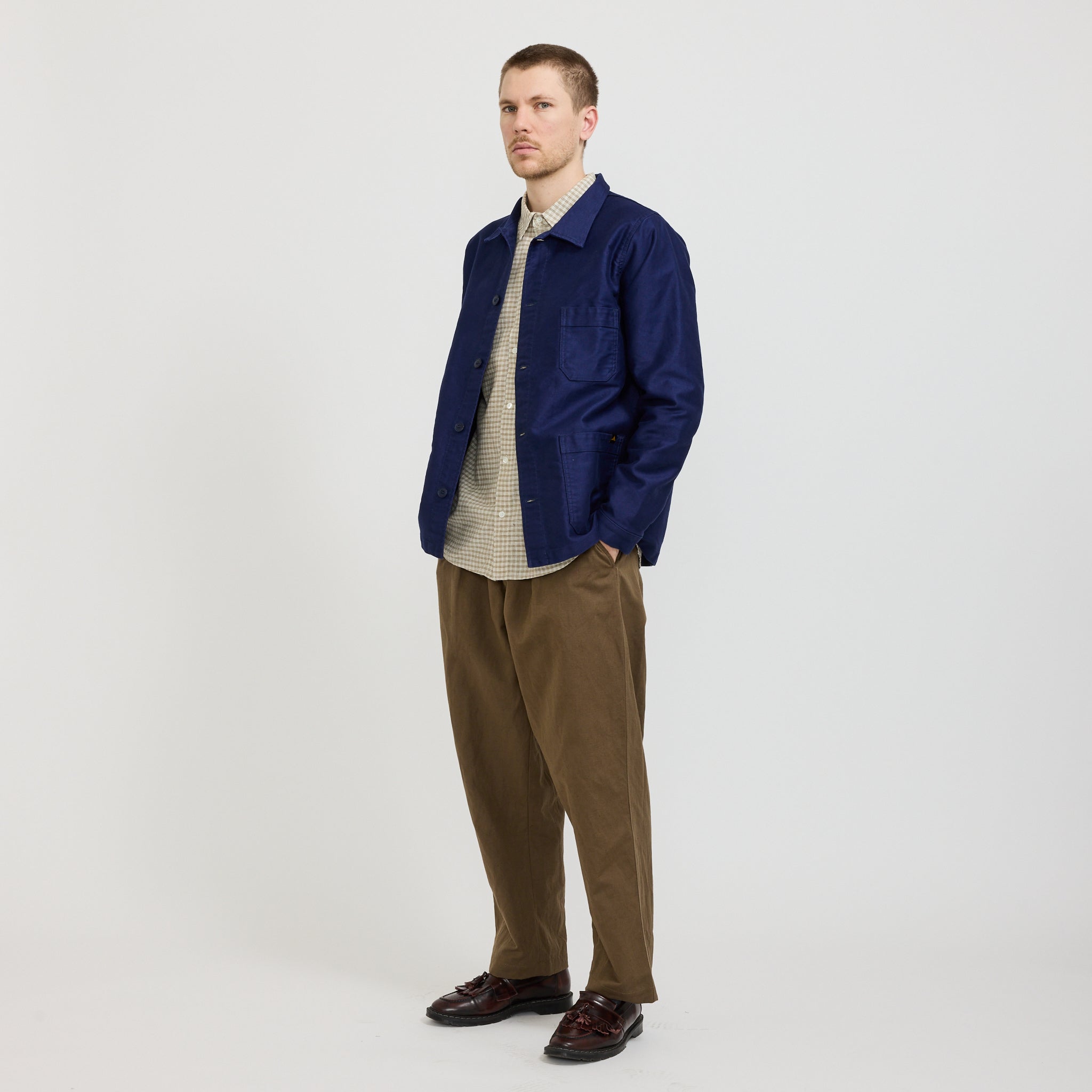Le Mont Saint Michel Genuine Work Jacket Blue | Maplestore