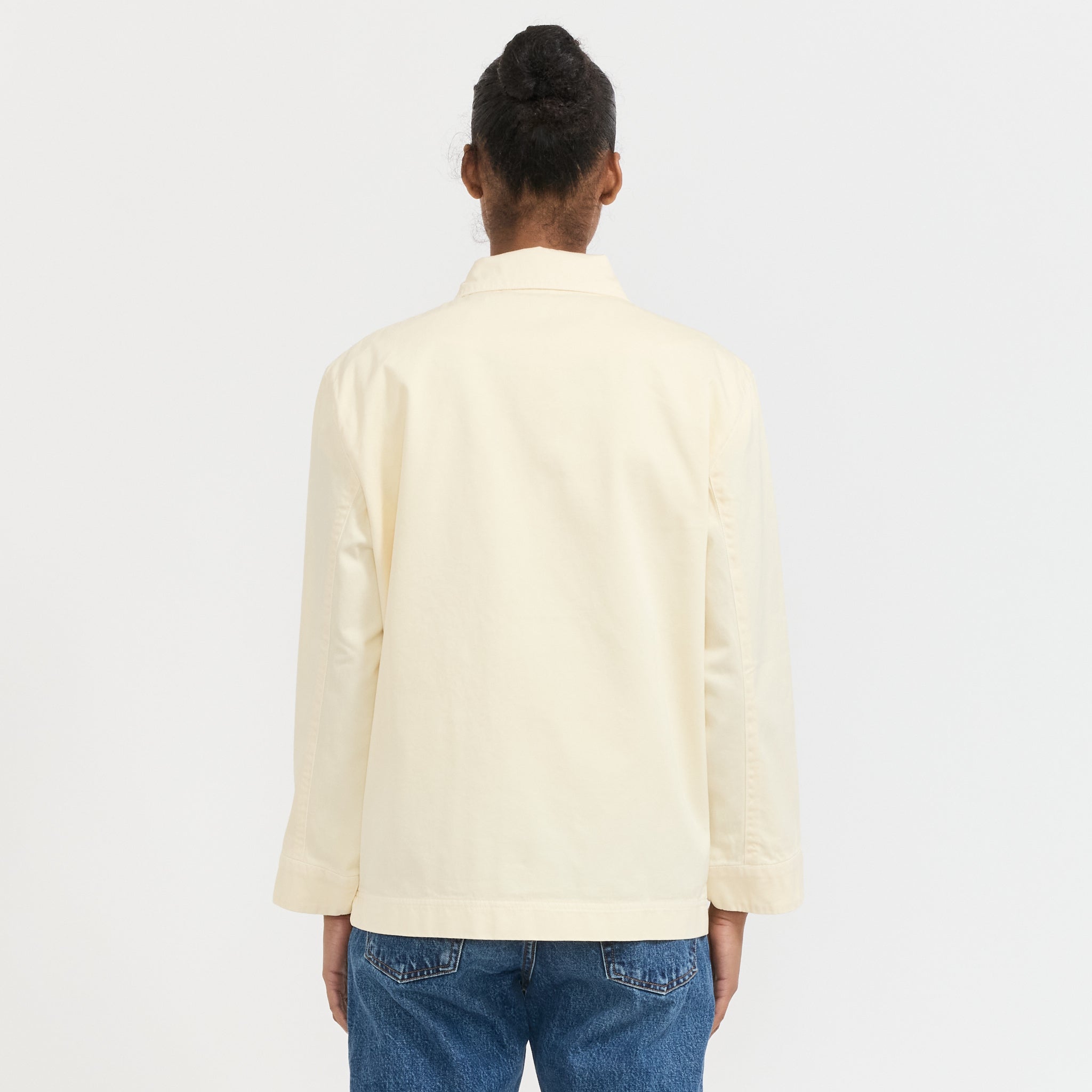 Le Mont Saint Michel | Gabardine Work Jacket Ivory | Maplestore