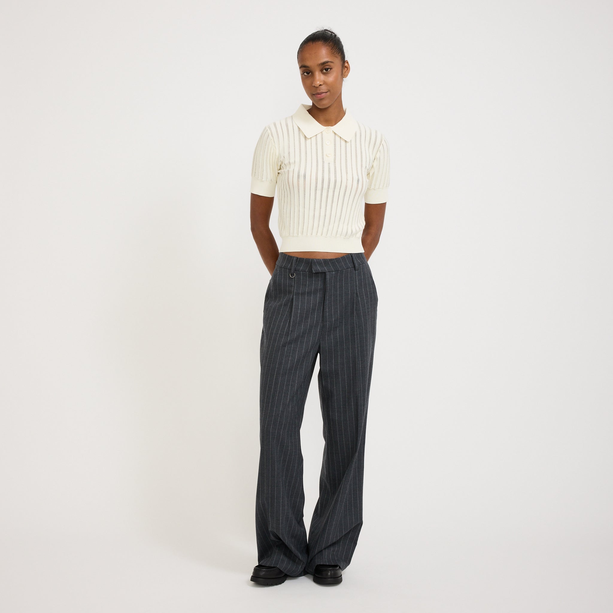 Le Mont Saint Michel | Sally Knit Polo Off White | Maplestore
