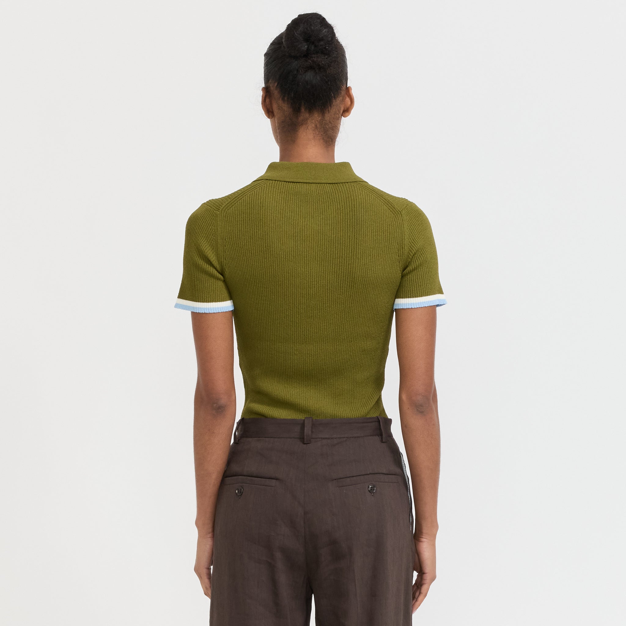 Le Mont Saint Michel | Selaste Short Sleeve Polo Kaki | Maplestore