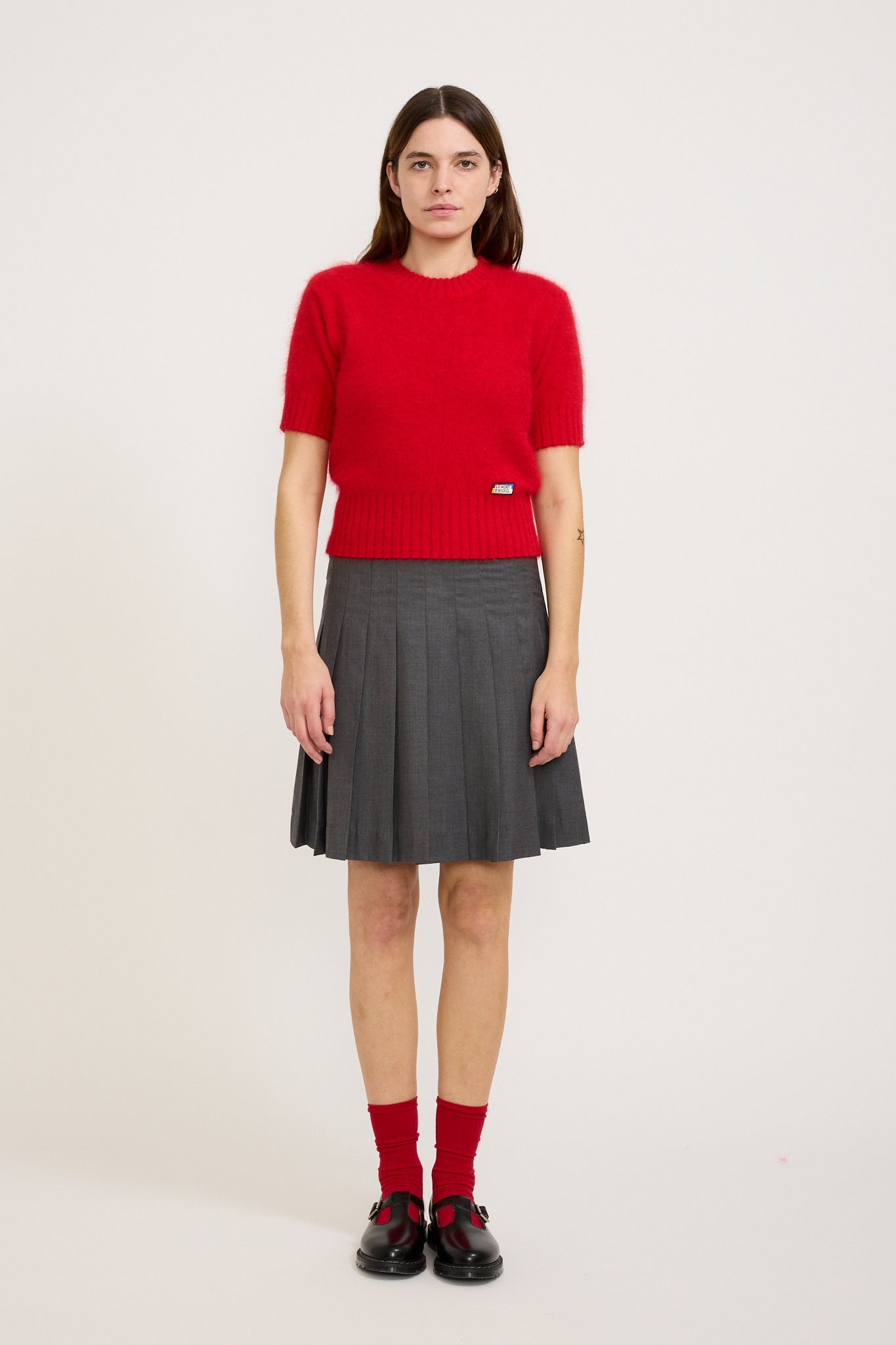 Le Mont Saint Michel | Shanna Angora Sweater Red | Maplestore