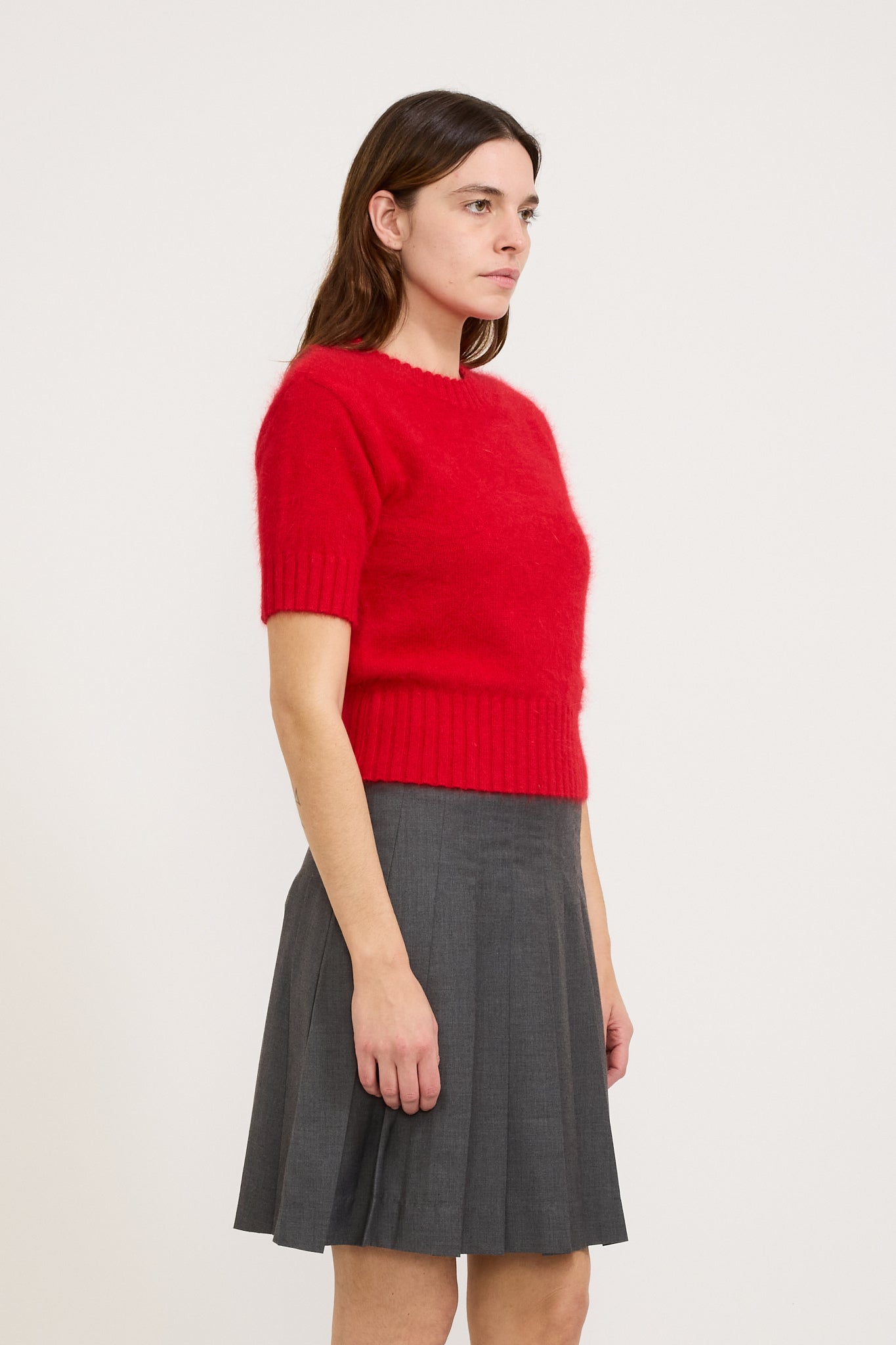 Le Mont Saint Michel | Shanna Angora Sweater Red | Maplestore